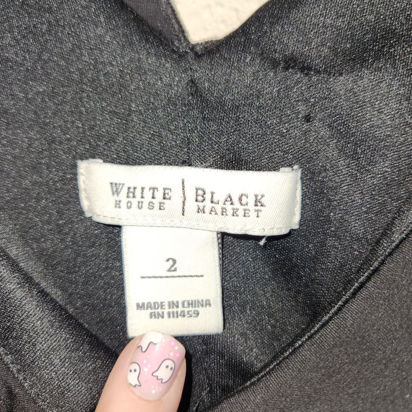 White House Black Market NWOT Ruffled V-Neck Dress, Size 2 - Thumbnail 7