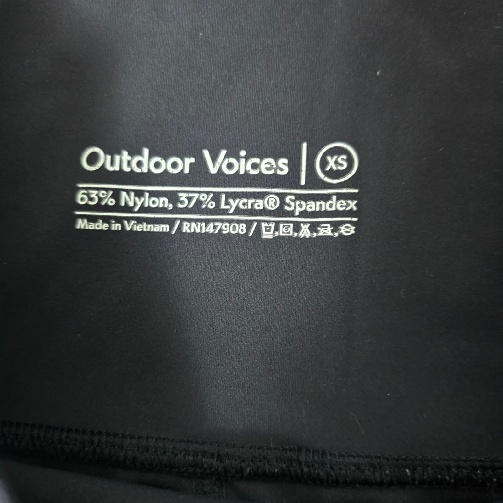 Outdoor Voices Zoom Superform 7/8 Leggings - Black - XS - Thumbnail 5