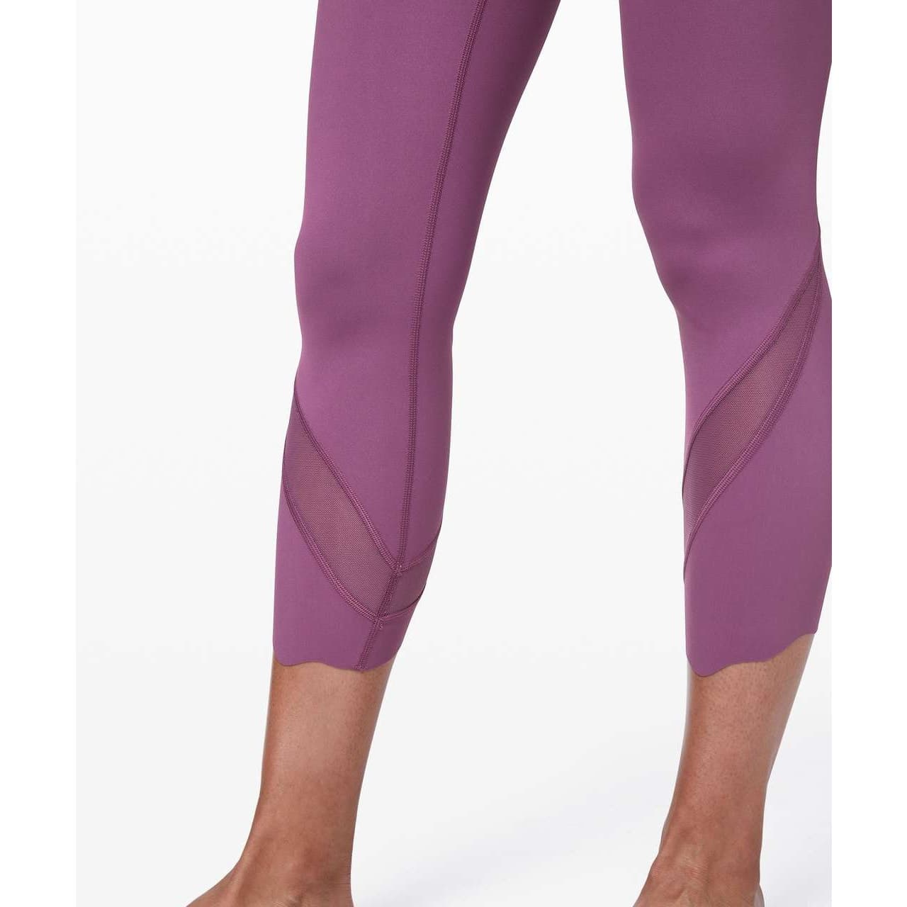 Lululemon Wunder Under Crop II *Roll Down Scallop Full-On Luxtreme 24" - Thumbnail 3