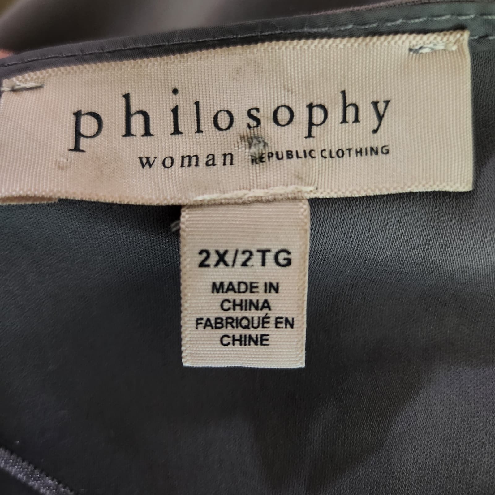 Philosophy Longline Open Front Jacket Lightweight Blazer Roll Up Sleeves 2X - Thumbnail 9