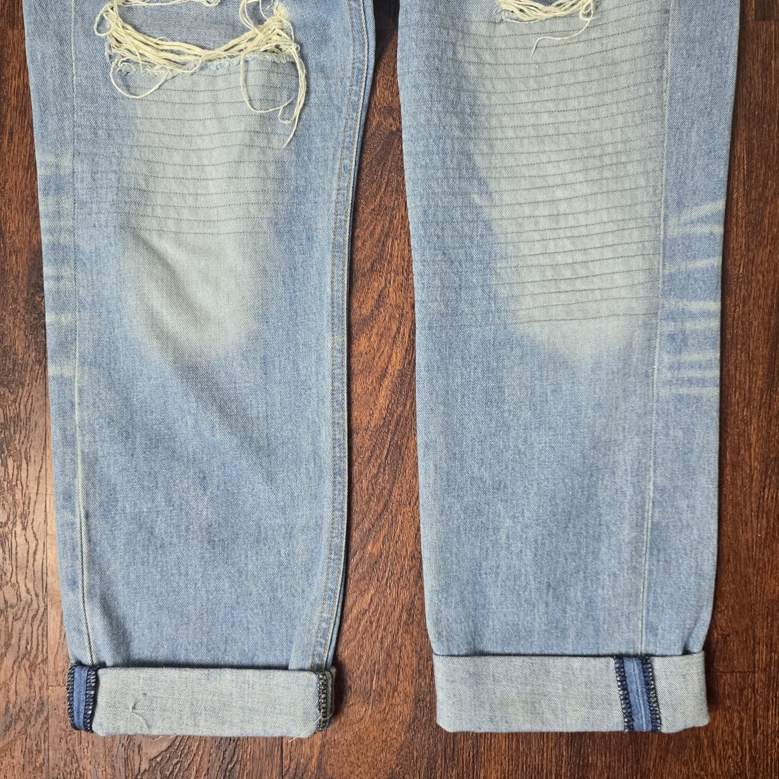 rag & bone The Dre Jean Mid-Rise Rolled Cuff Distressed Boyfriend, Size 27 - Thumbnail 6