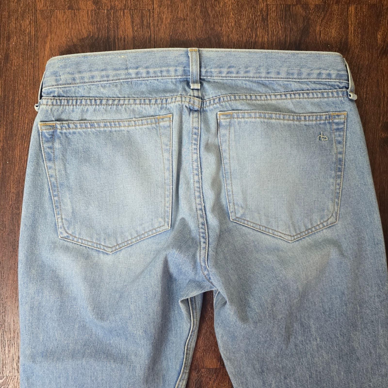 rag & bone The Dre Jean Mid-Rise Rolled Cuff Distressed Boyfriend, Size 27 - Thumbnail 8