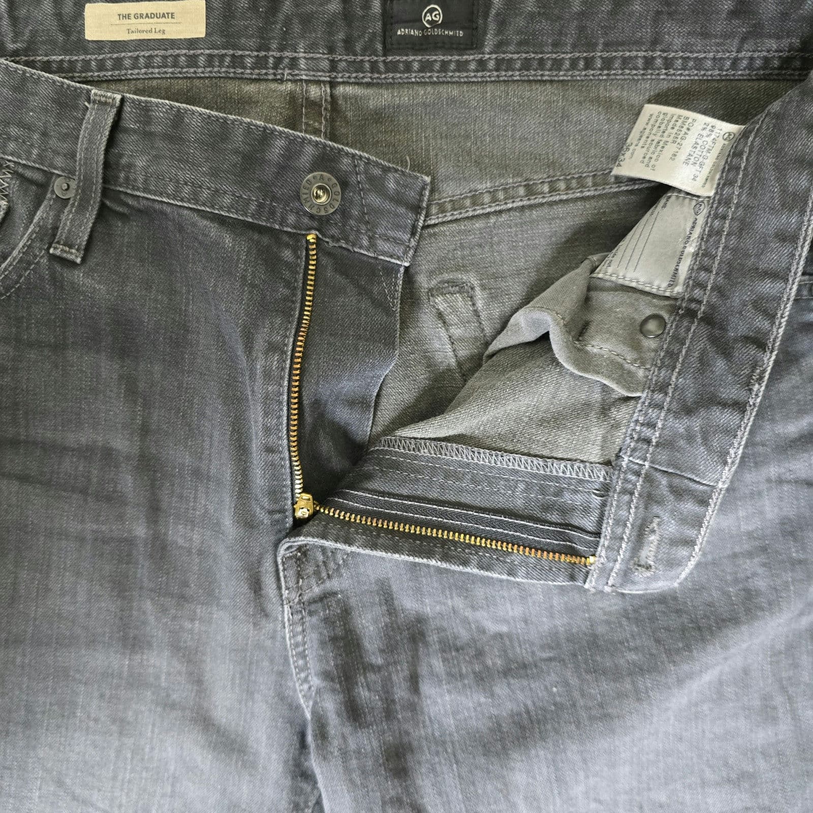 AG JEANS Men's The Graduate Tailored Leg - Gray - 36x34 - Thumbnail 6