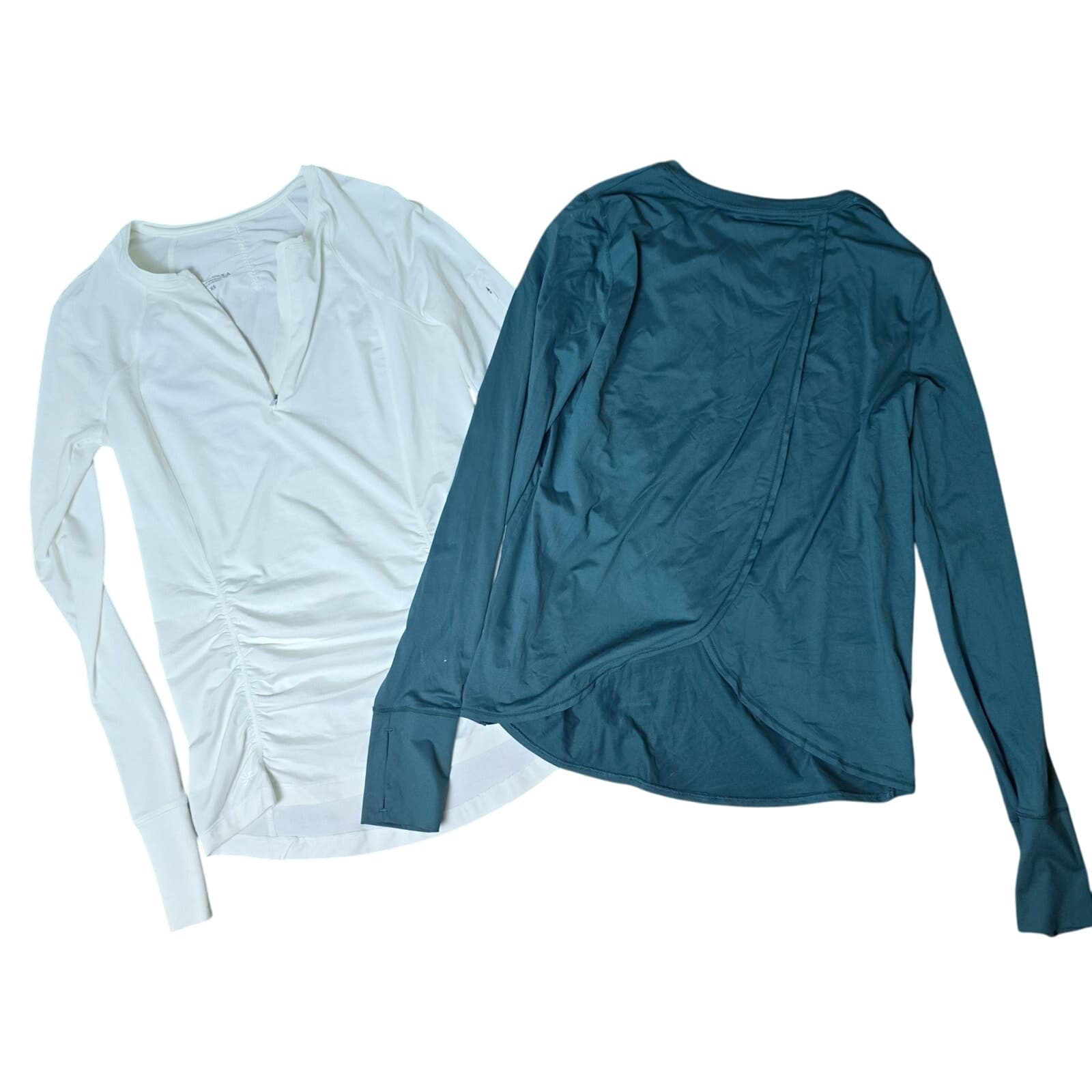 Athleta Pacifica Contoured & Sunlover UPF Tulip Back Long Sleeve Tops - XS - Image 1