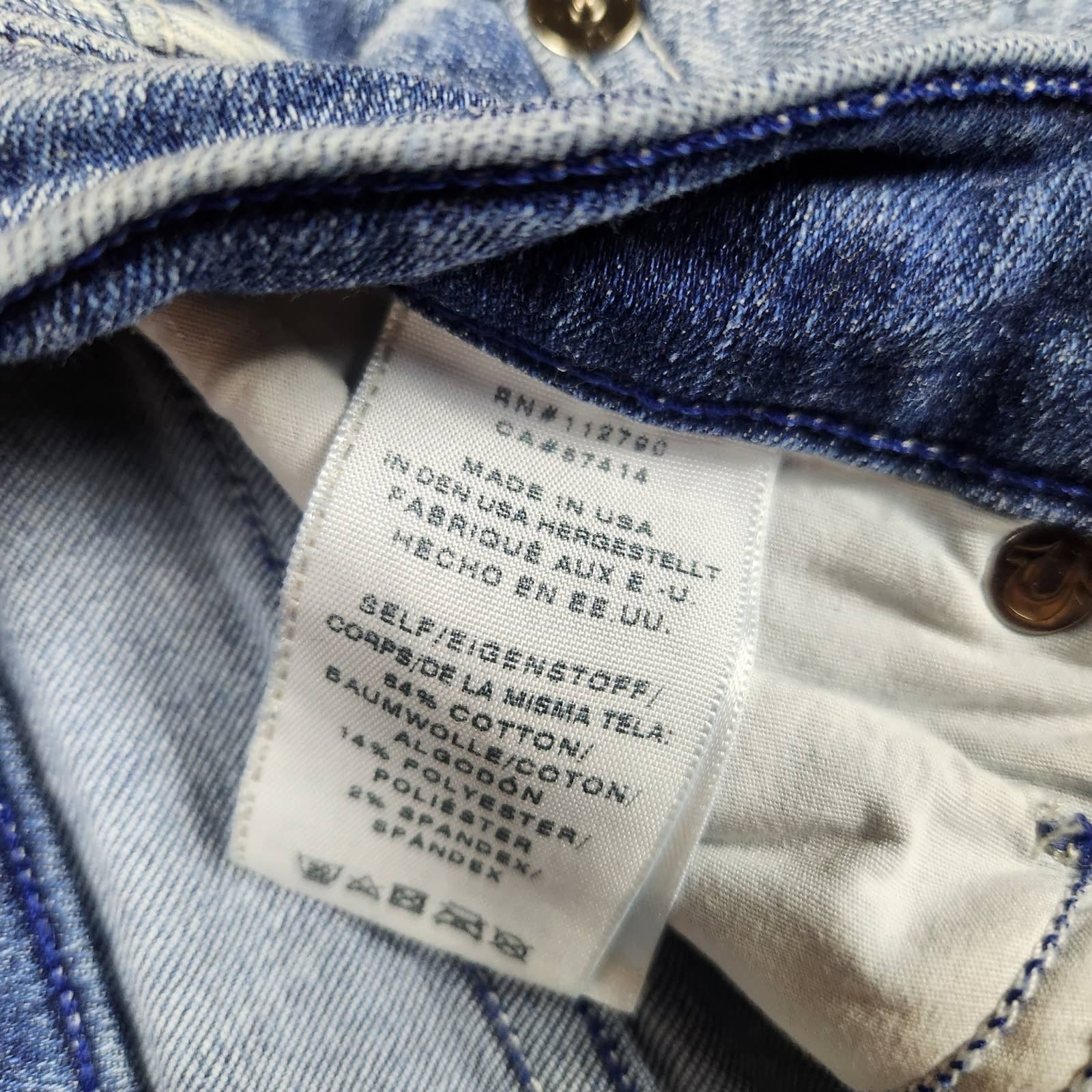 True religion Halle Mid-Rise Super Skinny Shark Bite Hem Distressed, Size 26 - Thumbnail 12