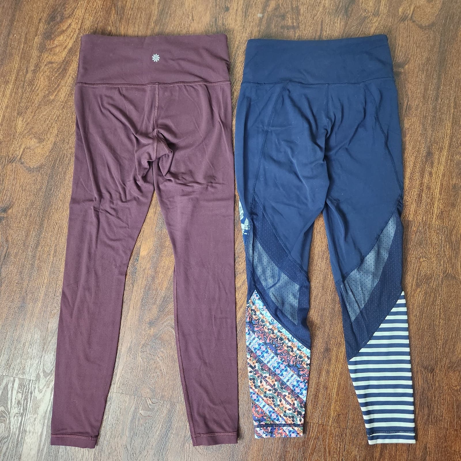 Athleta Leggings Bundle Elation Tight & Mix Print Salutation Tight, XS - Thumbnail 2