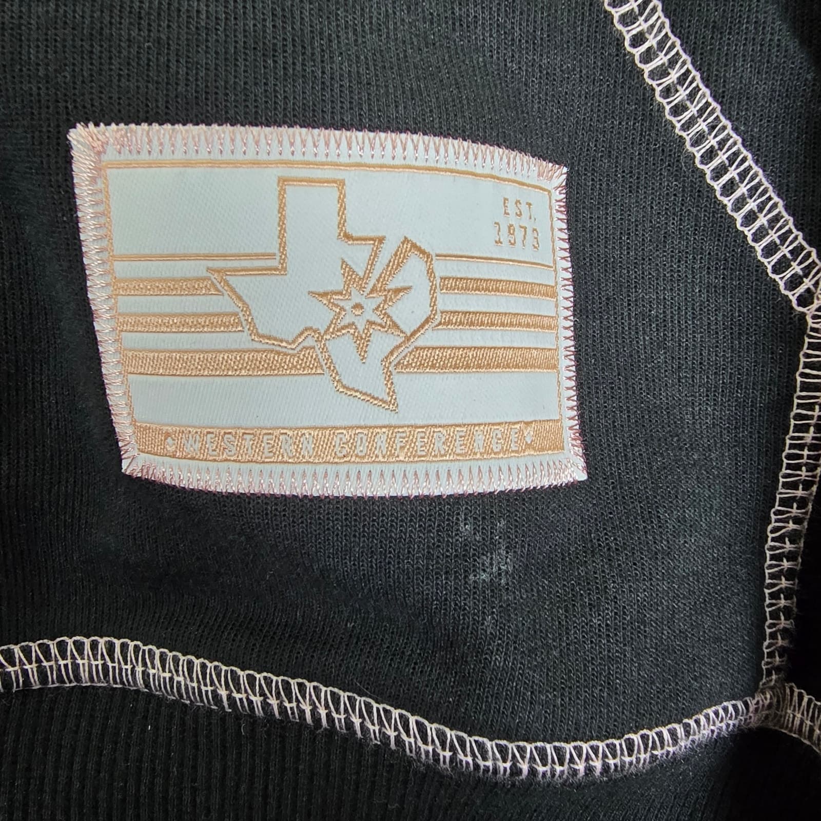 New Era Men's San Antonio Spurs Black Hoodie - Large - NWOT - Thumbnail 5