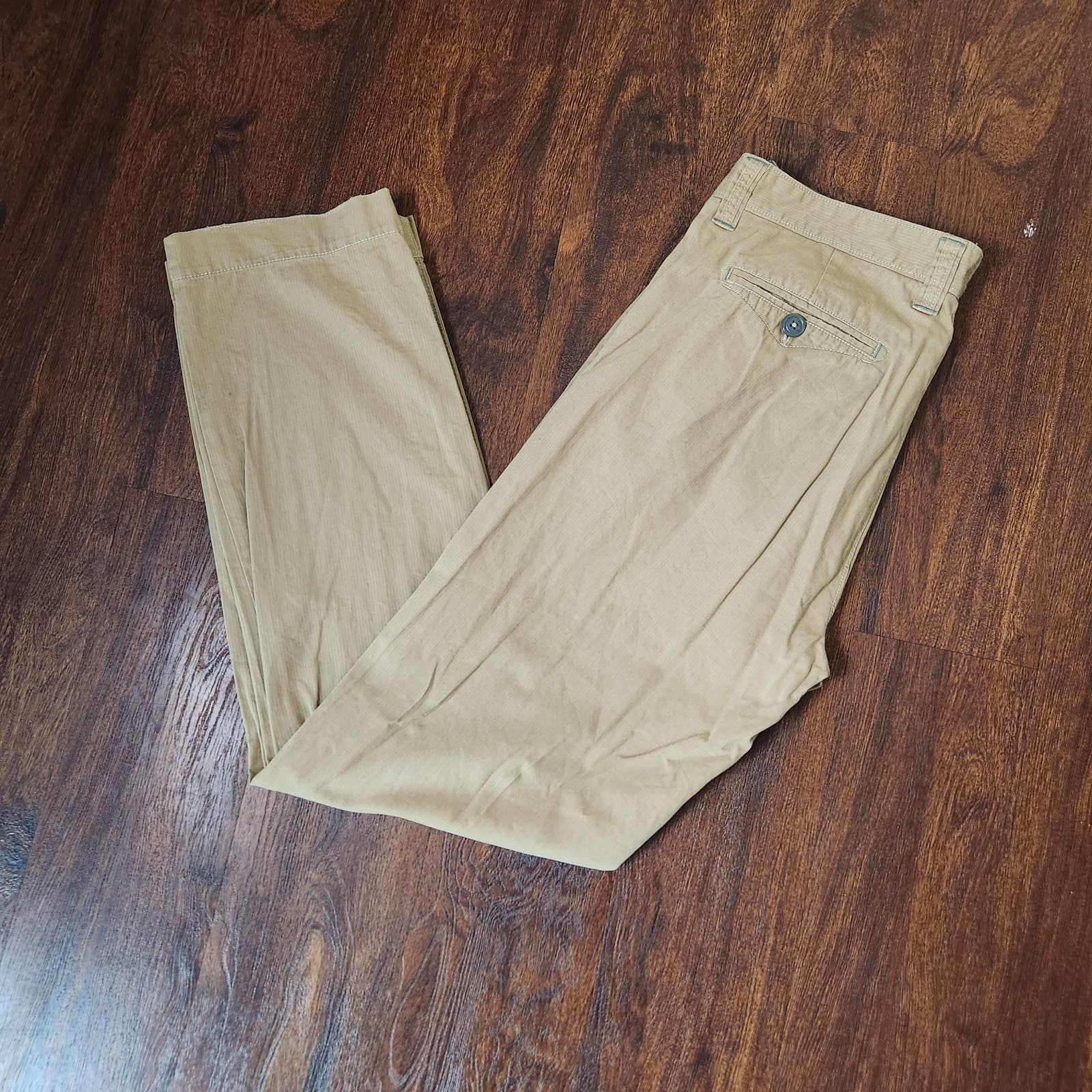 7 For All Mankind Men's Straight Leg Khaki Casual Pants Chinos 34x32 - Thumbnail 7