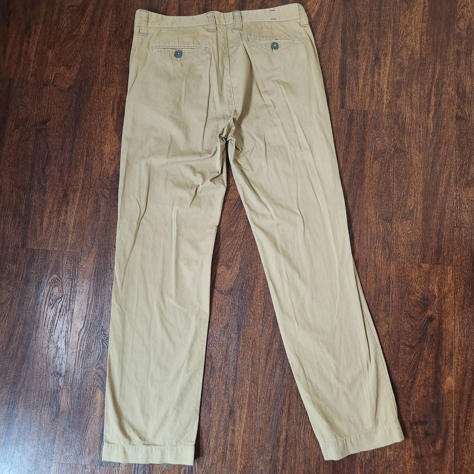 7 For All Mankind Men's Straight Leg Khaki Casual Pants Chinos 34x32 - Thumbnail 5