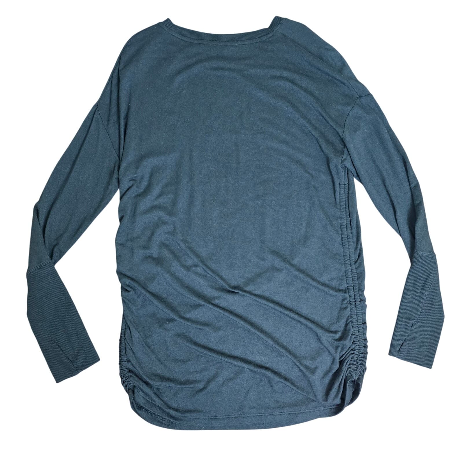 Athleta Drishti Ruched Sweatshirt - Medium - Black - 405166 - Thumbnail 5