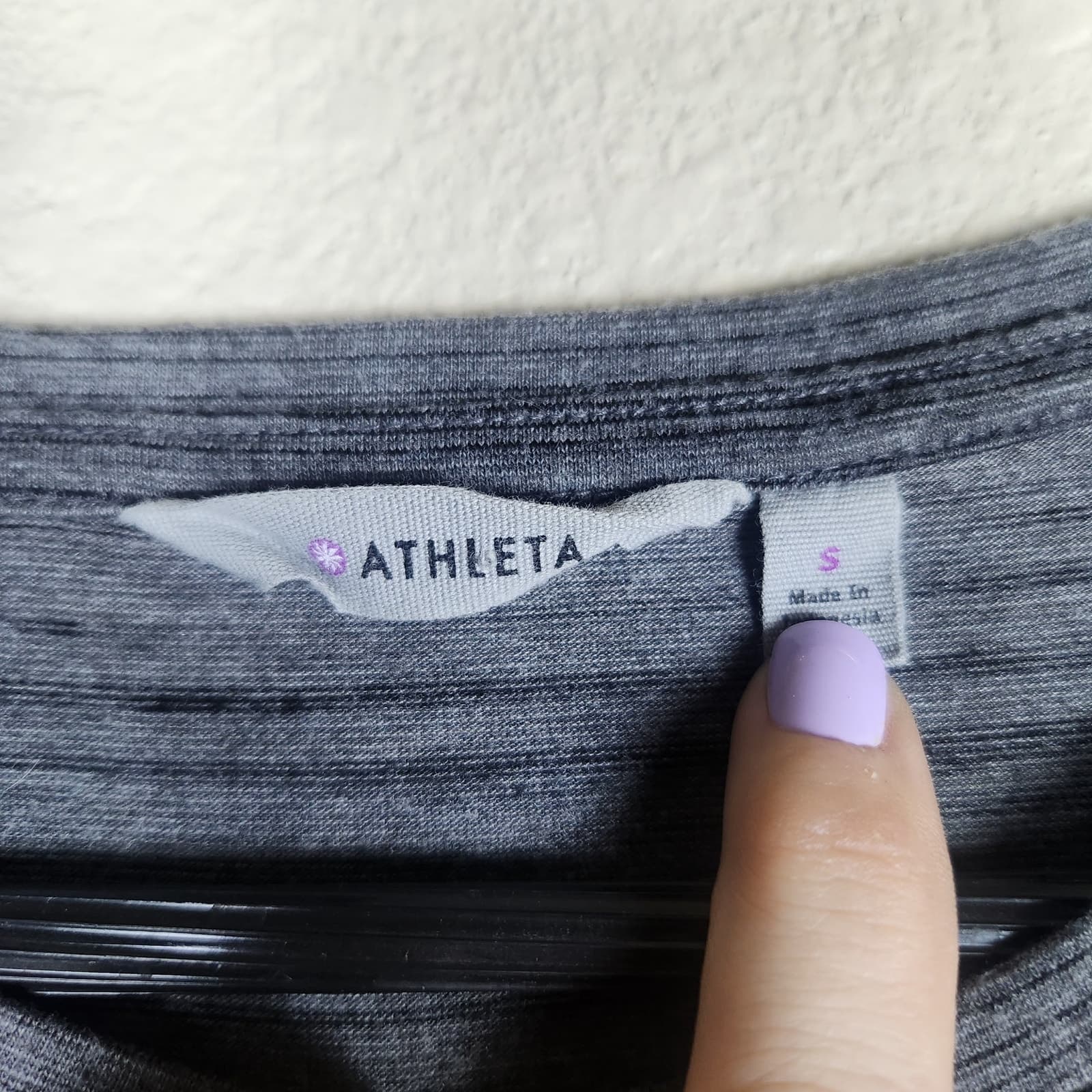 Athleta Downtown Dress, Asymmetrical Hem Ruched Sides, T-Shirt Dress, Small - Thumbnail 7