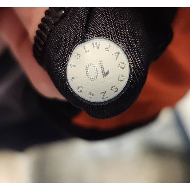 Lululemon Get Your Peek On Sports Bra, Deep Phantom / Red Orange, Size 10wss - Thumbnail 5