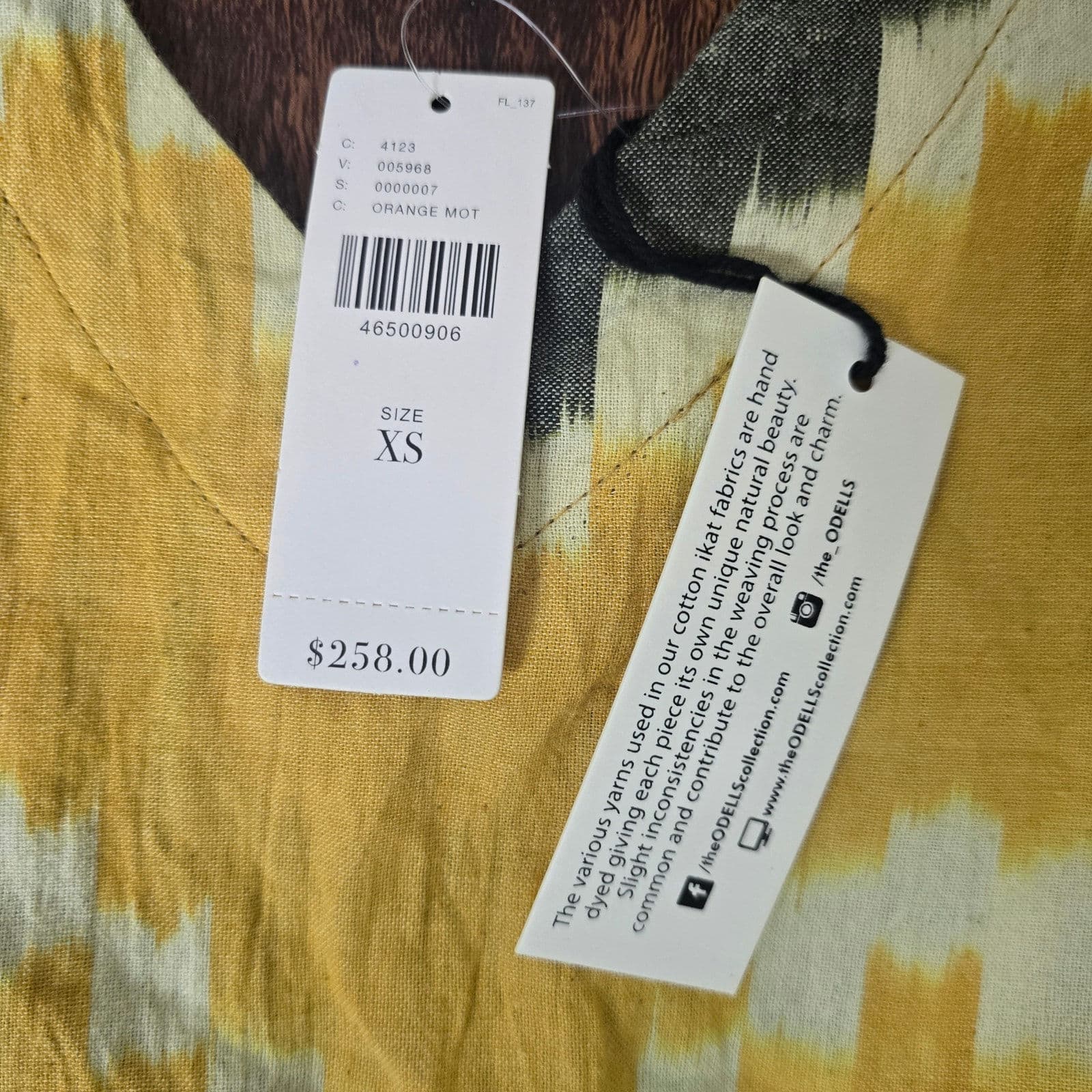 Anthropologie The Odells Bento Jumpsuit Short Sleeve V Neck Chevron NWT XS - Thumbnail 12