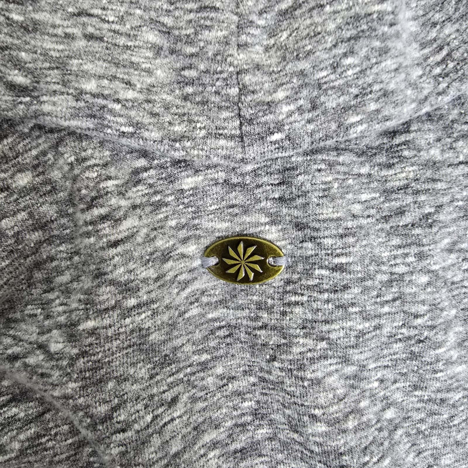 Athleta Cowl Neck Funnel Pullover Sweatshirt - Heathered Gray - M - 929690 - Thumbnail 4