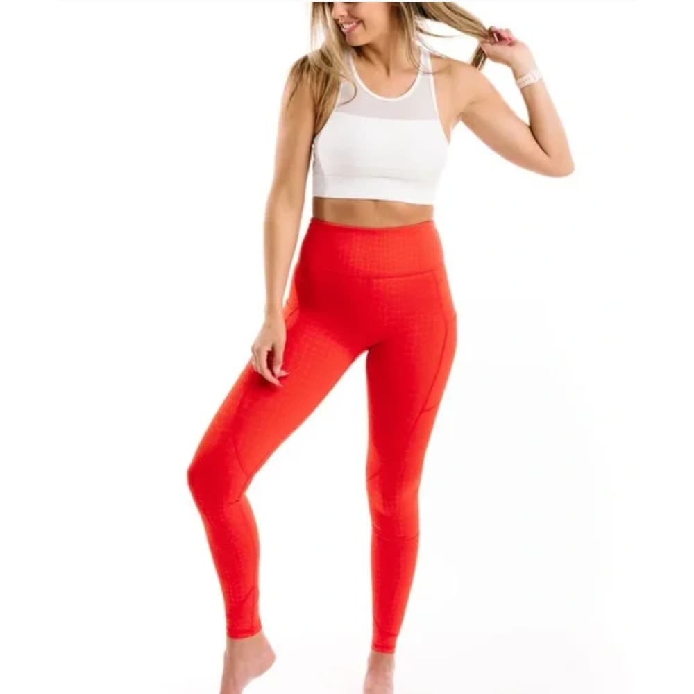 ZYIA Active Light N Tight Pocket Hi-Rise 28" - Red Scales - Size 2 - Thumbnail 2