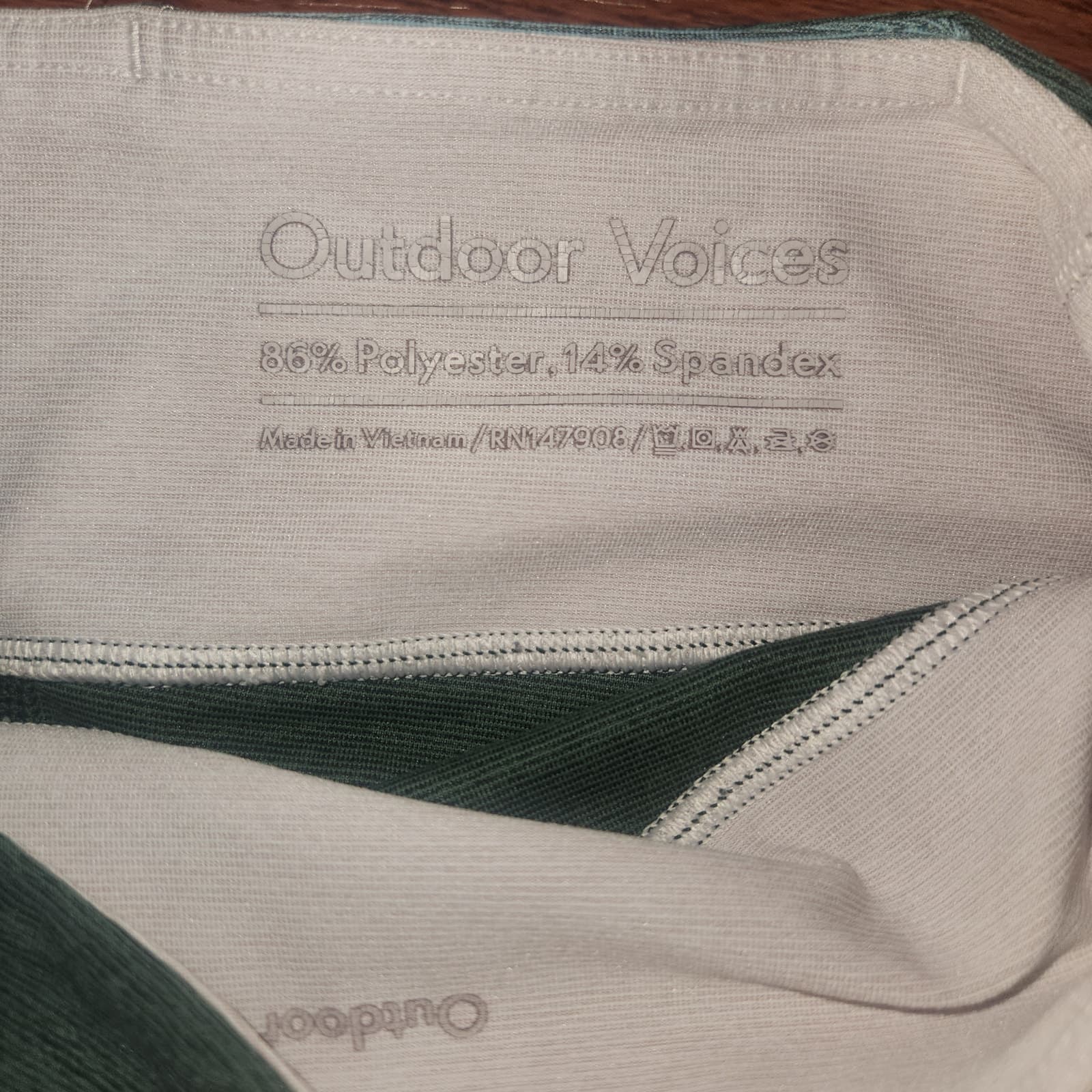 Outdoor Voices Springs 7/8 Length Color block Leggings, Size Small - Thumbnail 5