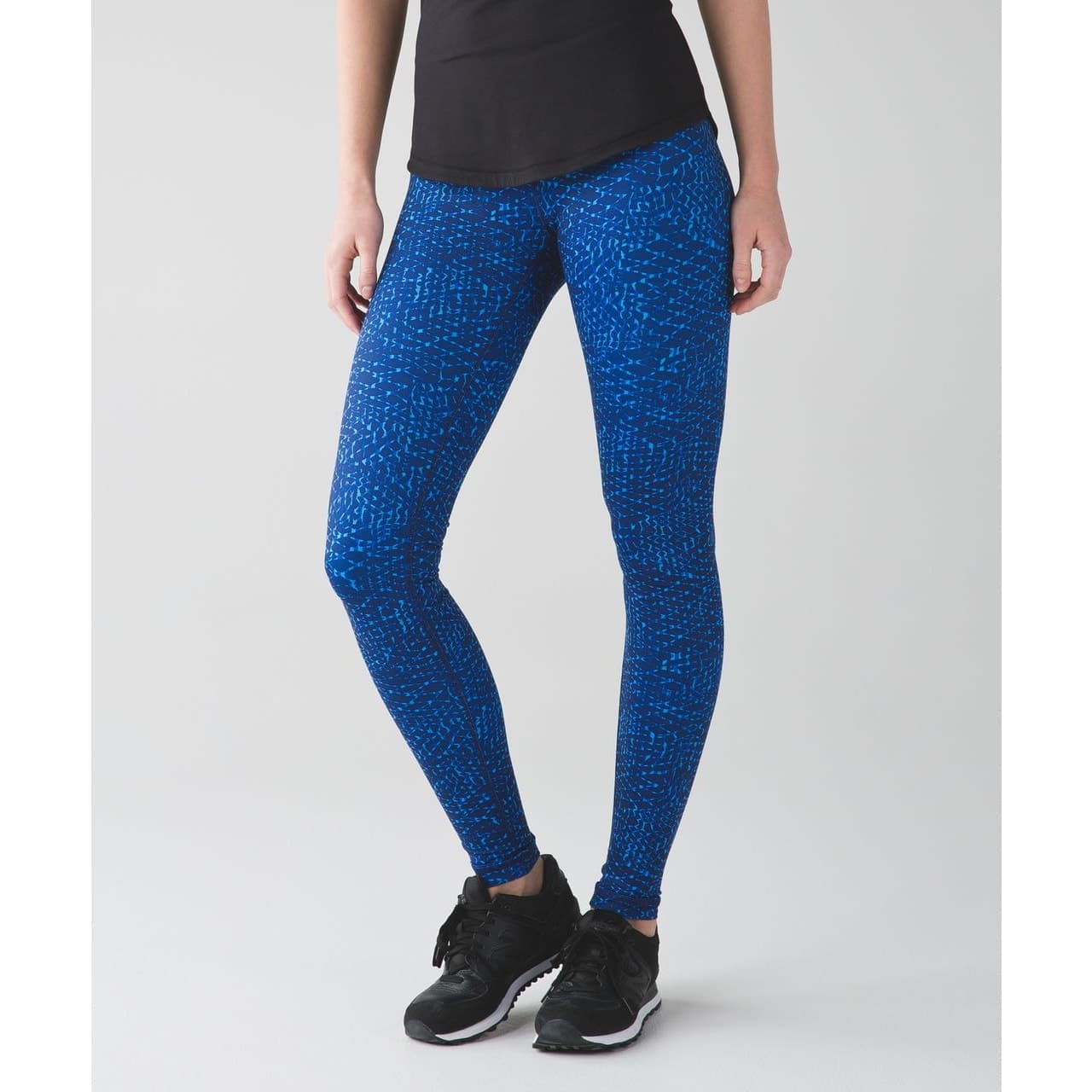 Lululemon Wunder Under Pant III Samba Snake Kayak Blue Hero Blue - Size 8 - Thumbnail 2