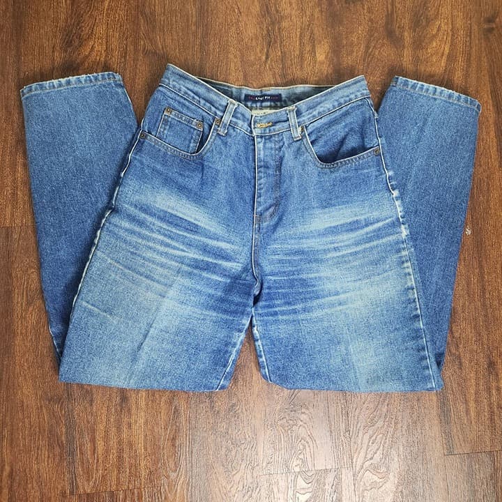 Vintage Bill Blass Jeans 100% Cotton 90s Mom Jeans Ultra High Rise, Size 8 - Thumbnail 2