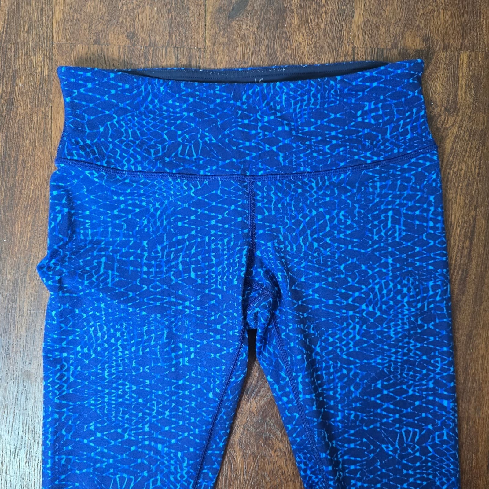 Lululemon Wunder Under Pant III Samba Snake Kayak Blue Hero Blue - Size 8 - Thumbnail 5