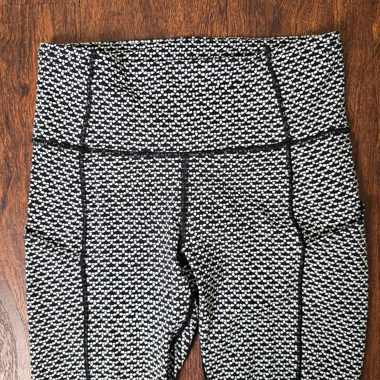 Lululemon Fast & Free 7/8 Tight II (Nulux 25") Monochromic Black Size 4 W5ATLS - Thumbnail 4