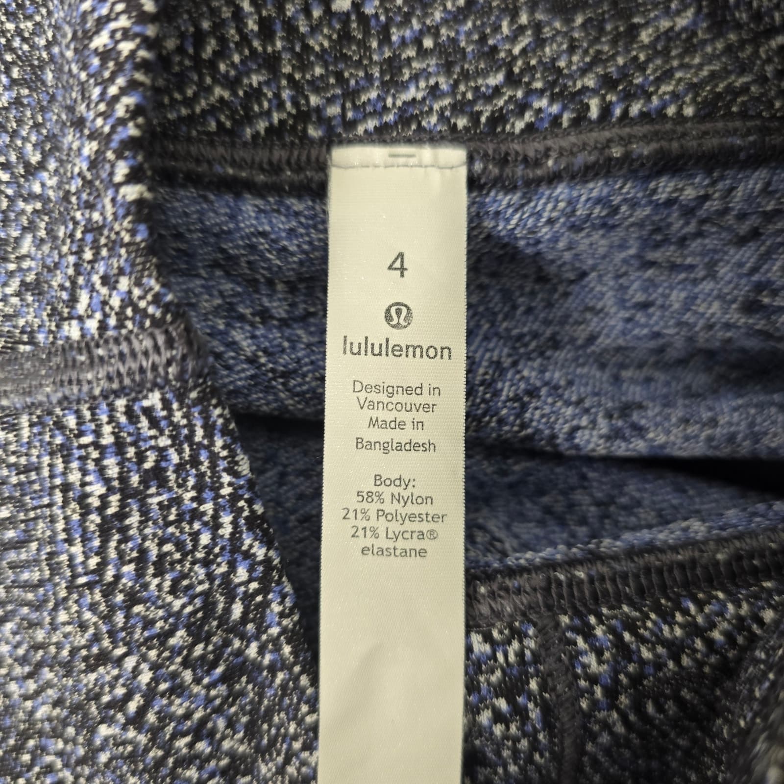 Lululemon Wunder Under Crop (Hi-Rise) *21" Fusion Jacquard Black Violet Viola - Thumbnail 7