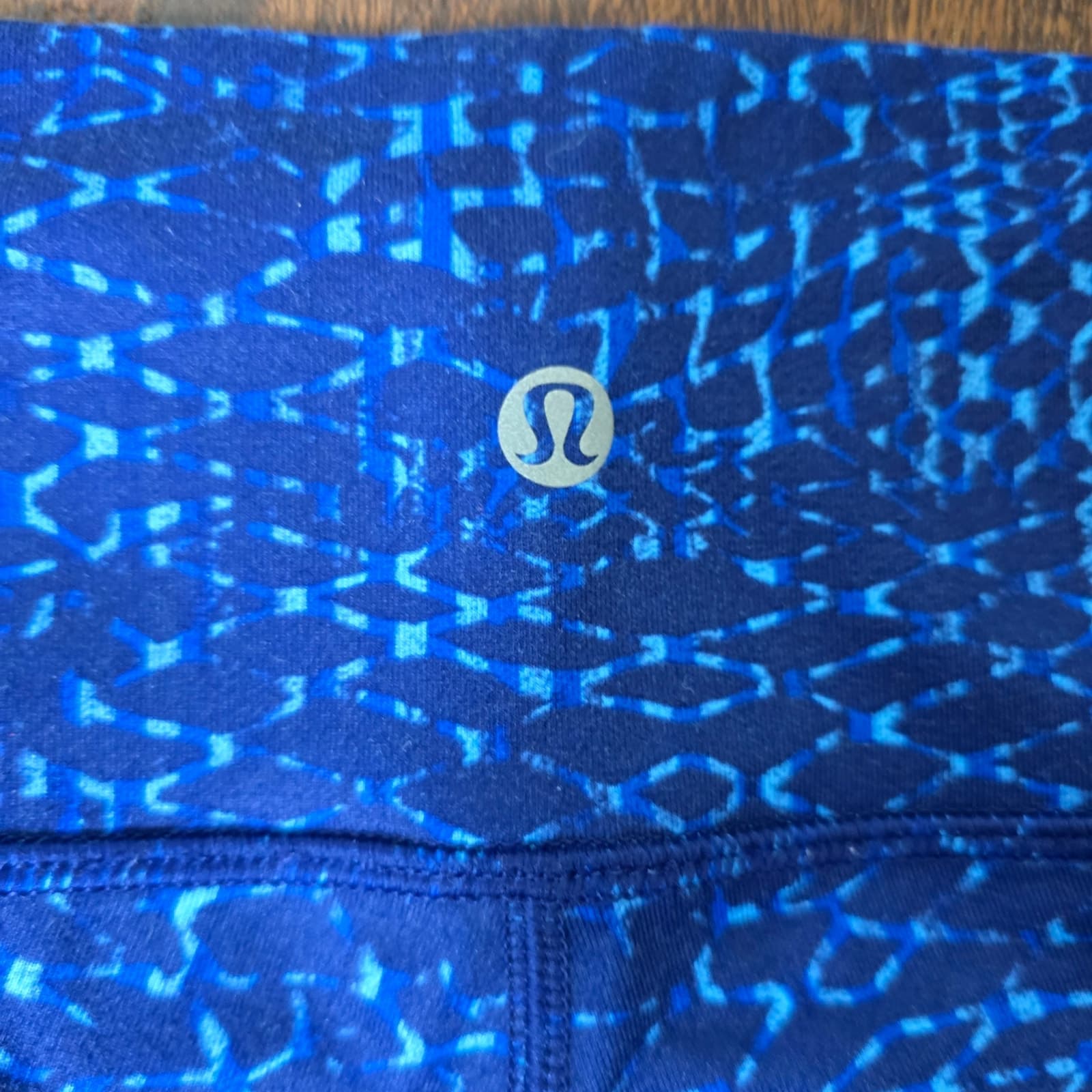 Lululemon Wunder Under Pant III Samba Snake Kayak Blue Hero Blue - Size 8 - Thumbnail 8