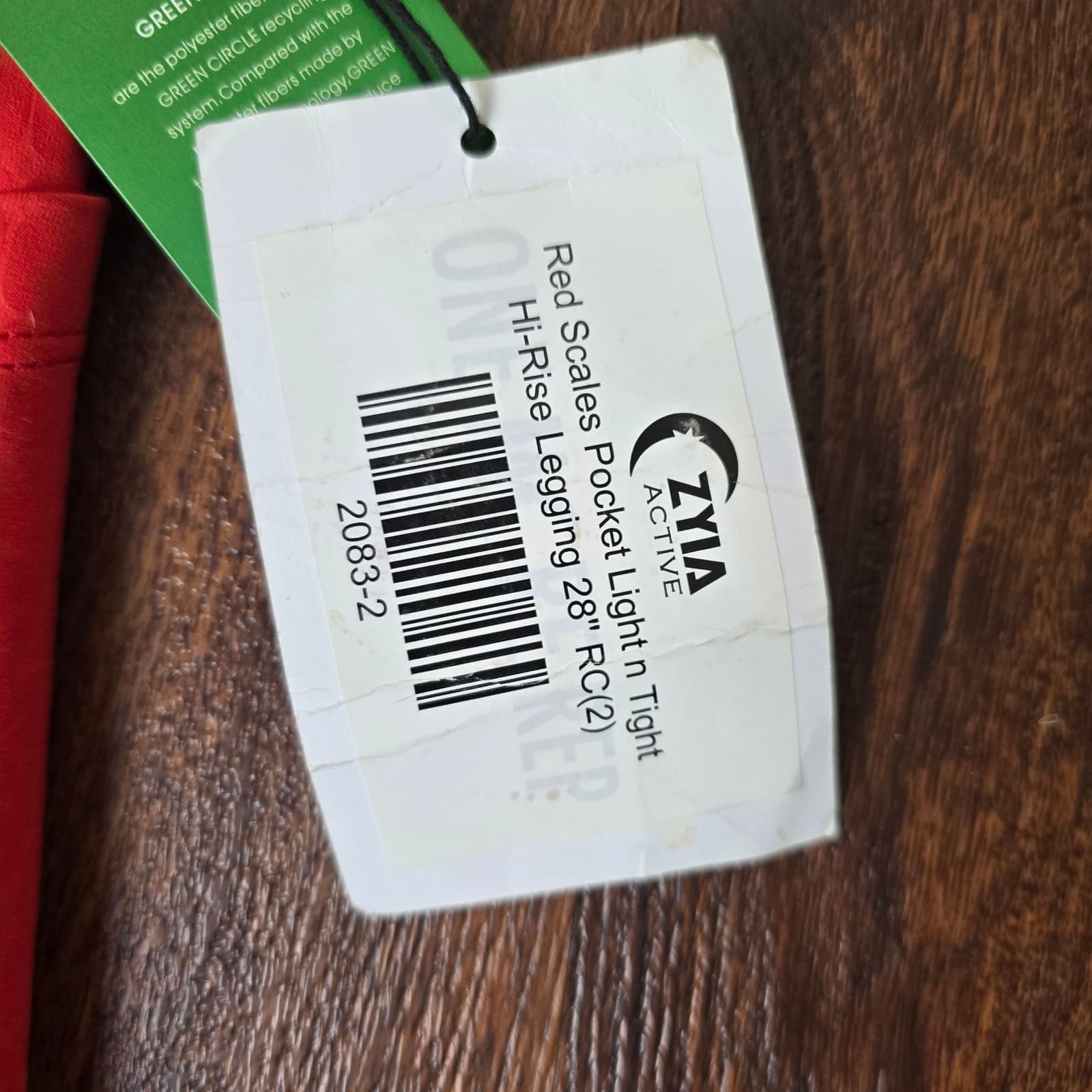 ZYIA Active Light N Tight Pocket Hi-Rise 28" - Red Scales - Size 2 - Thumbnail 9