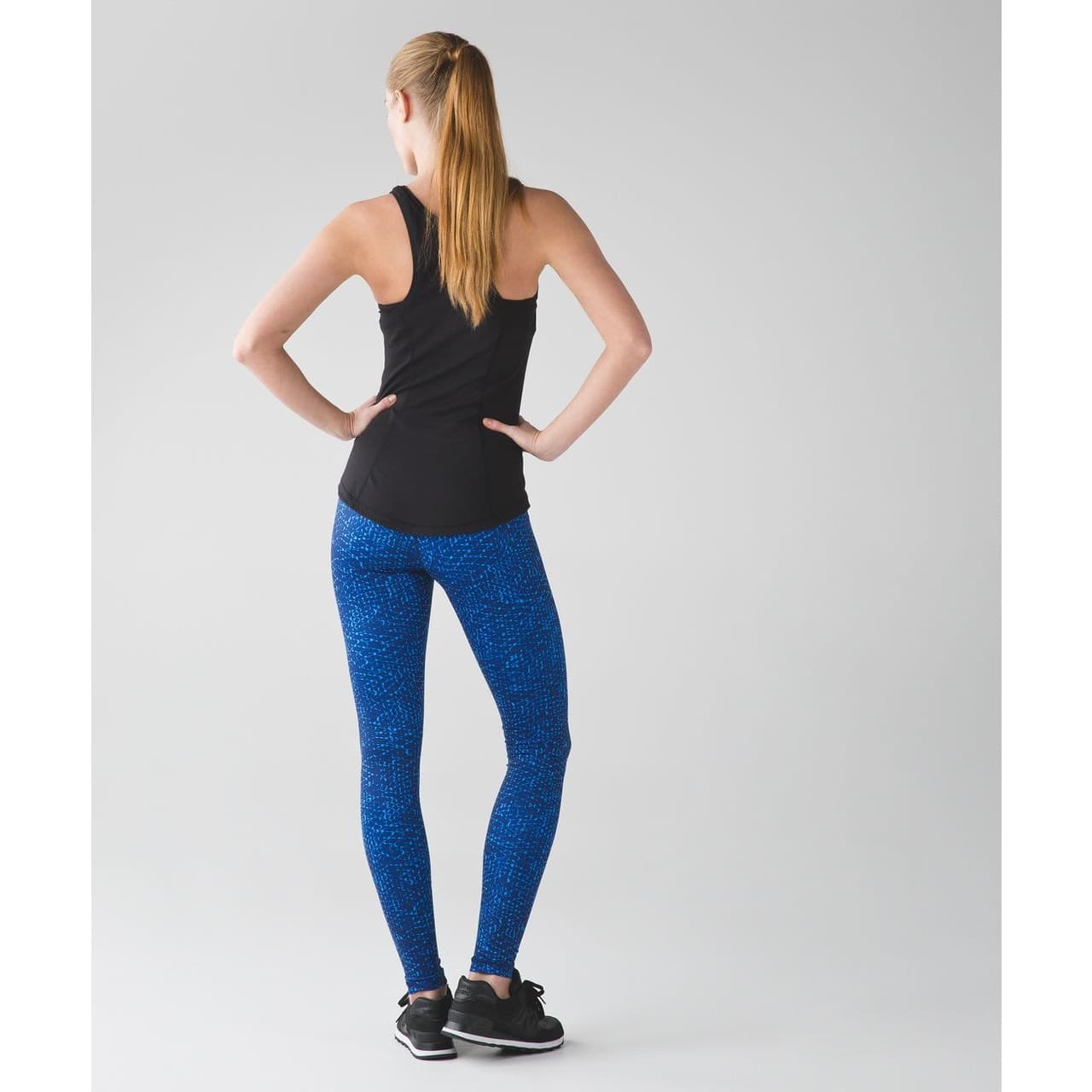 Lululemon Wunder Under Pant III Samba Snake Kayak Blue Hero Blue - Size 8 - Thumbnail 4