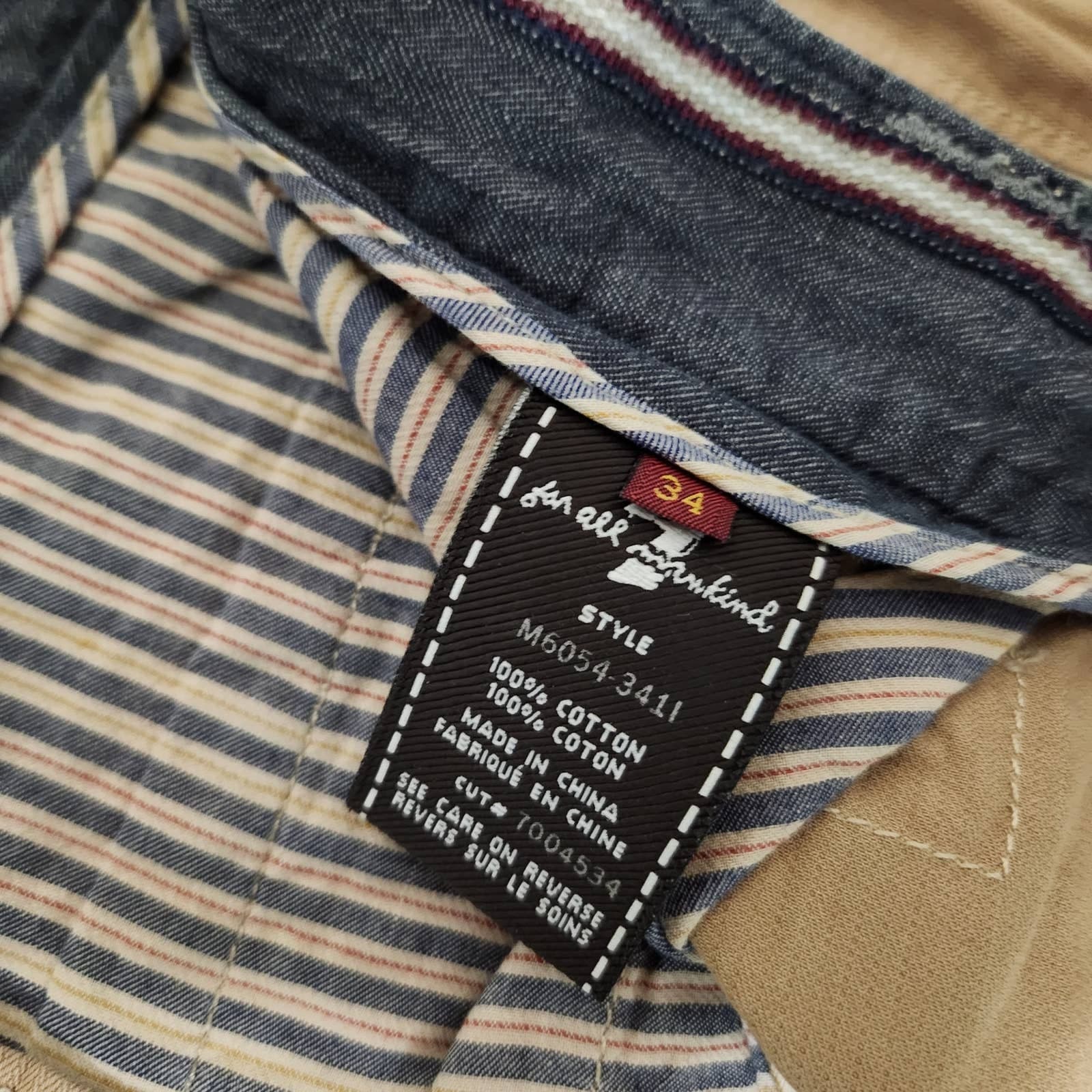 7 For All Mankind Men's Straight Leg Khaki Casual Pants Chinos 34x32 - Thumbnail 8