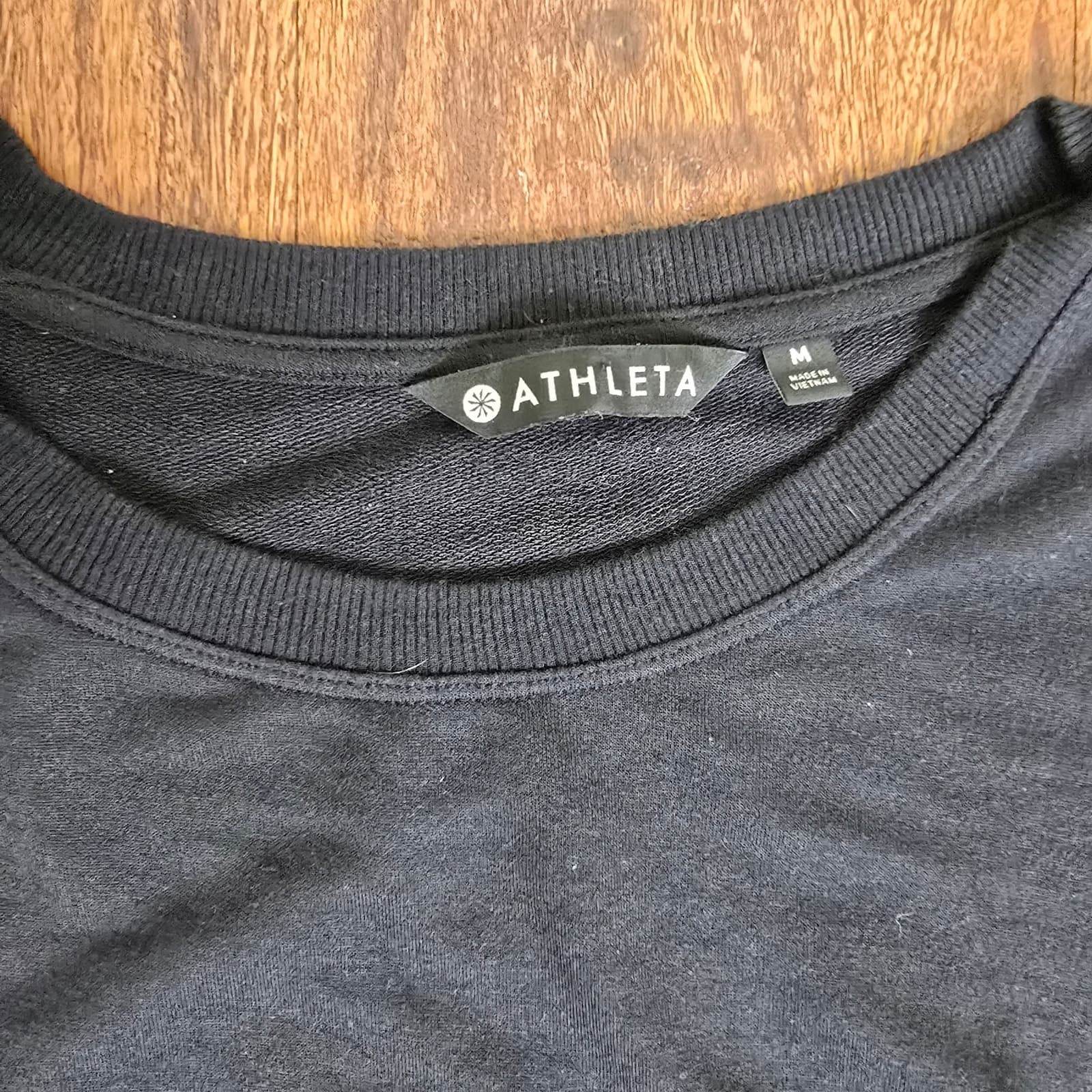 Athleta Drishti Ruched Sweatshirt - Medium - Black - 405166 - Thumbnail 6