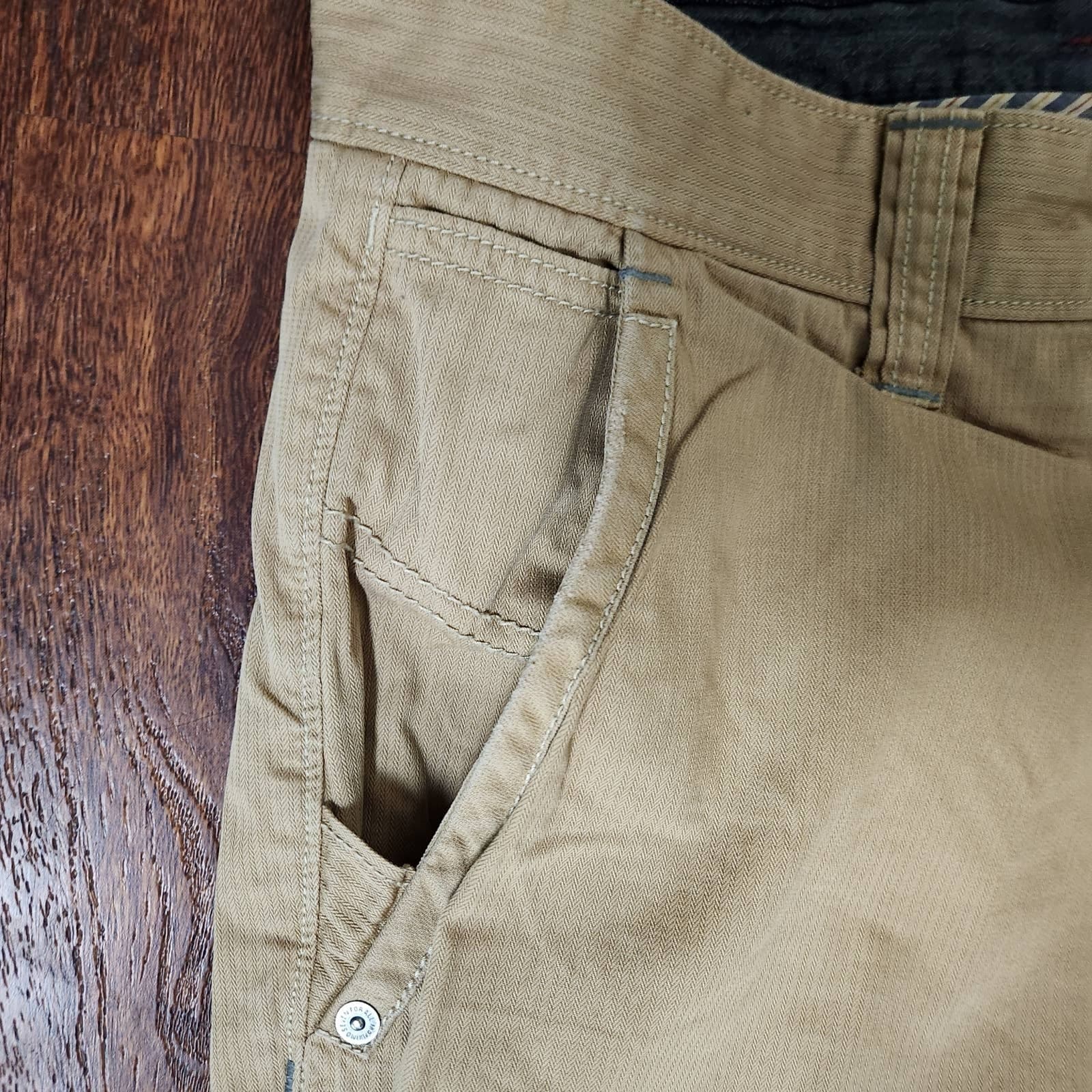 7 For All Mankind Men's Straight Leg Khaki Casual Pants Chinos 34x32 - Thumbnail 3