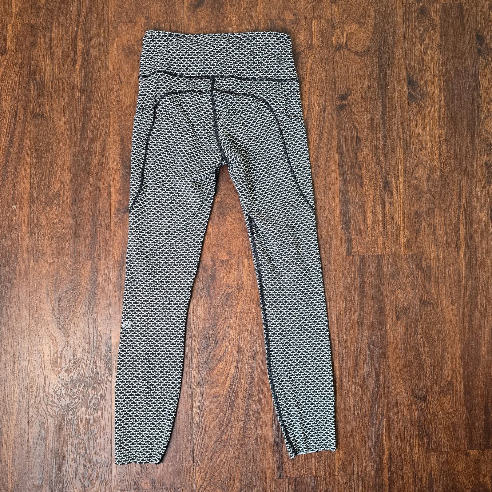 Lululemon Fast & Free 7/8 Tight II (Nulux 25") Monochromic Black Size 4 W5ATLS - Thumbnail 6