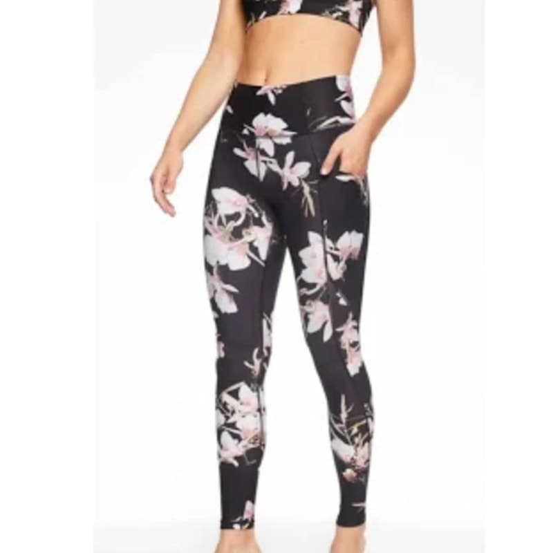 Athleta Stash Pocket Floral Salutation Tight, Small - Image 1