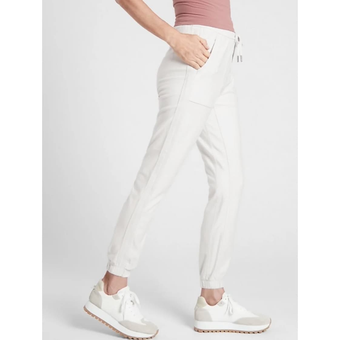 Athleta Farallon Jogger Magnolia White Size 4 Style # 988043 - Thumbnail 3
