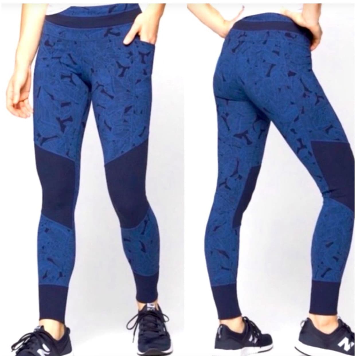 Athleta Tropical Excursion Tight - 591347 - Blue Palm - Small - Thumbnail 2