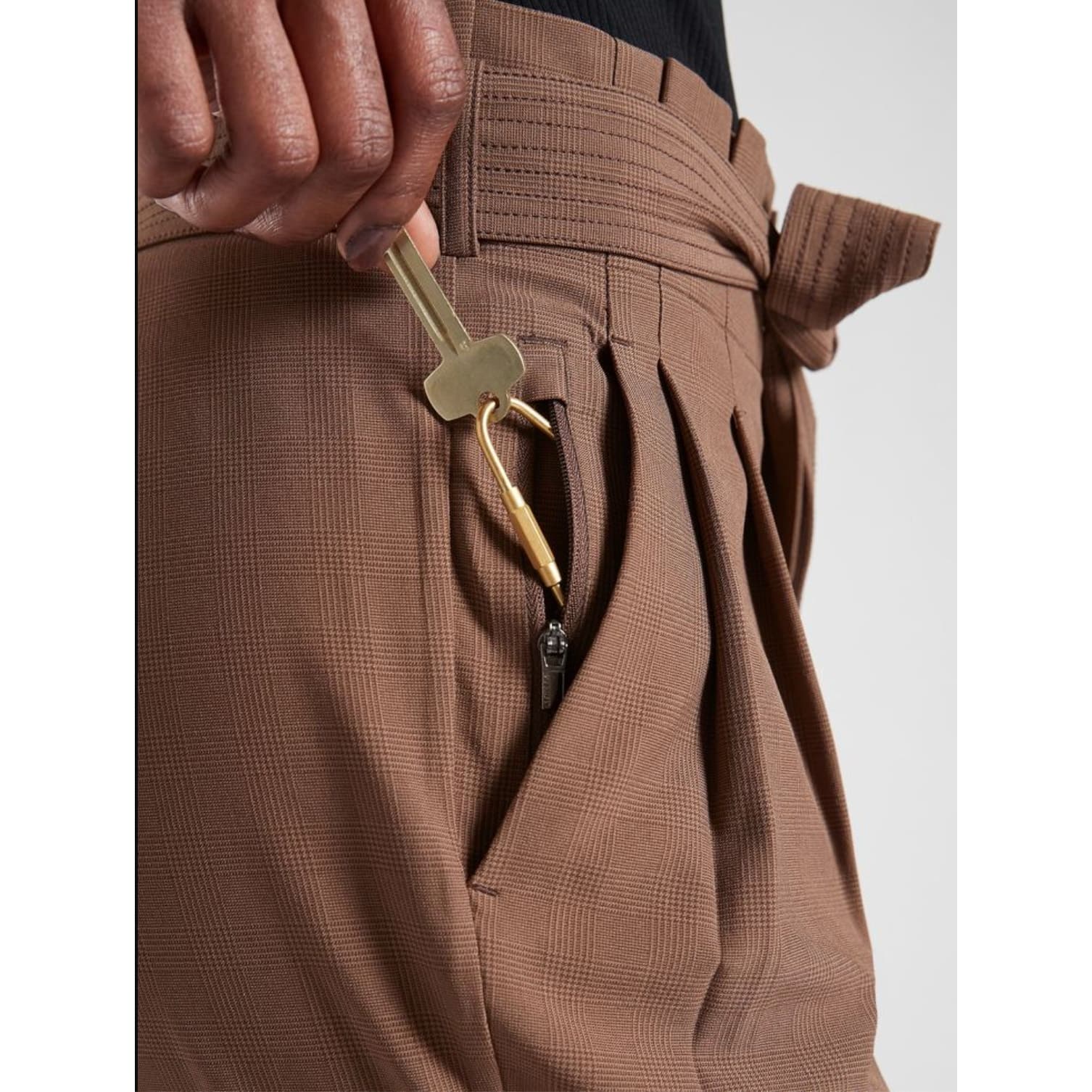 Athleta Plaid Skyline Pant II - Size 4 - Brown - Thumbnail 3