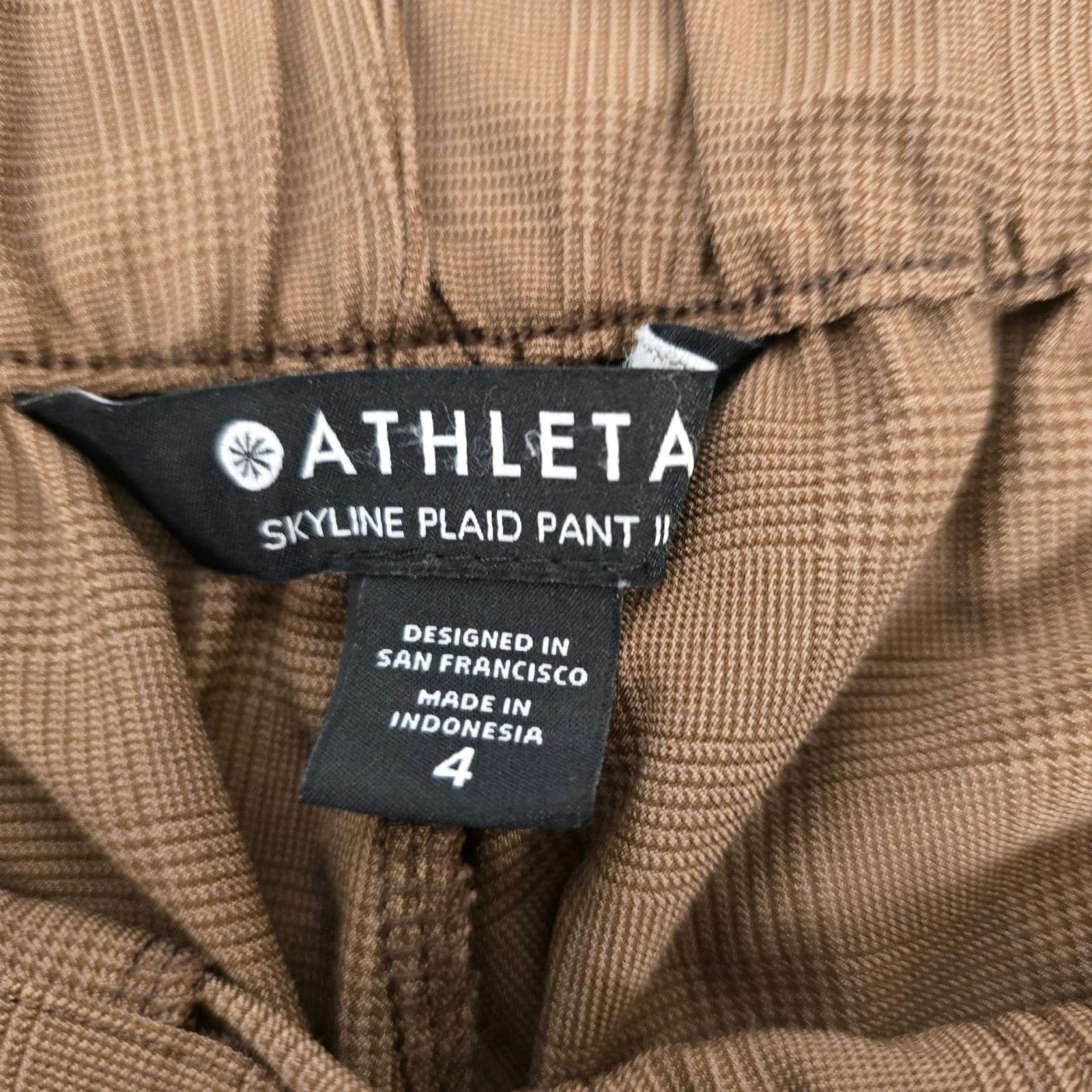 Athleta Plaid Skyline Pant II - Size 4 - Brown - Thumbnail 9