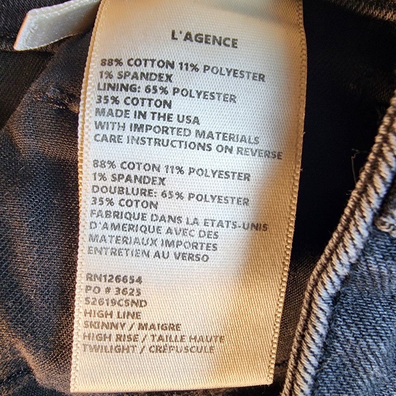 L'AGENCE Highline High Rise Distressed Jeans in Vintage Grey Destruct, Size 29 - Thumbnail 11