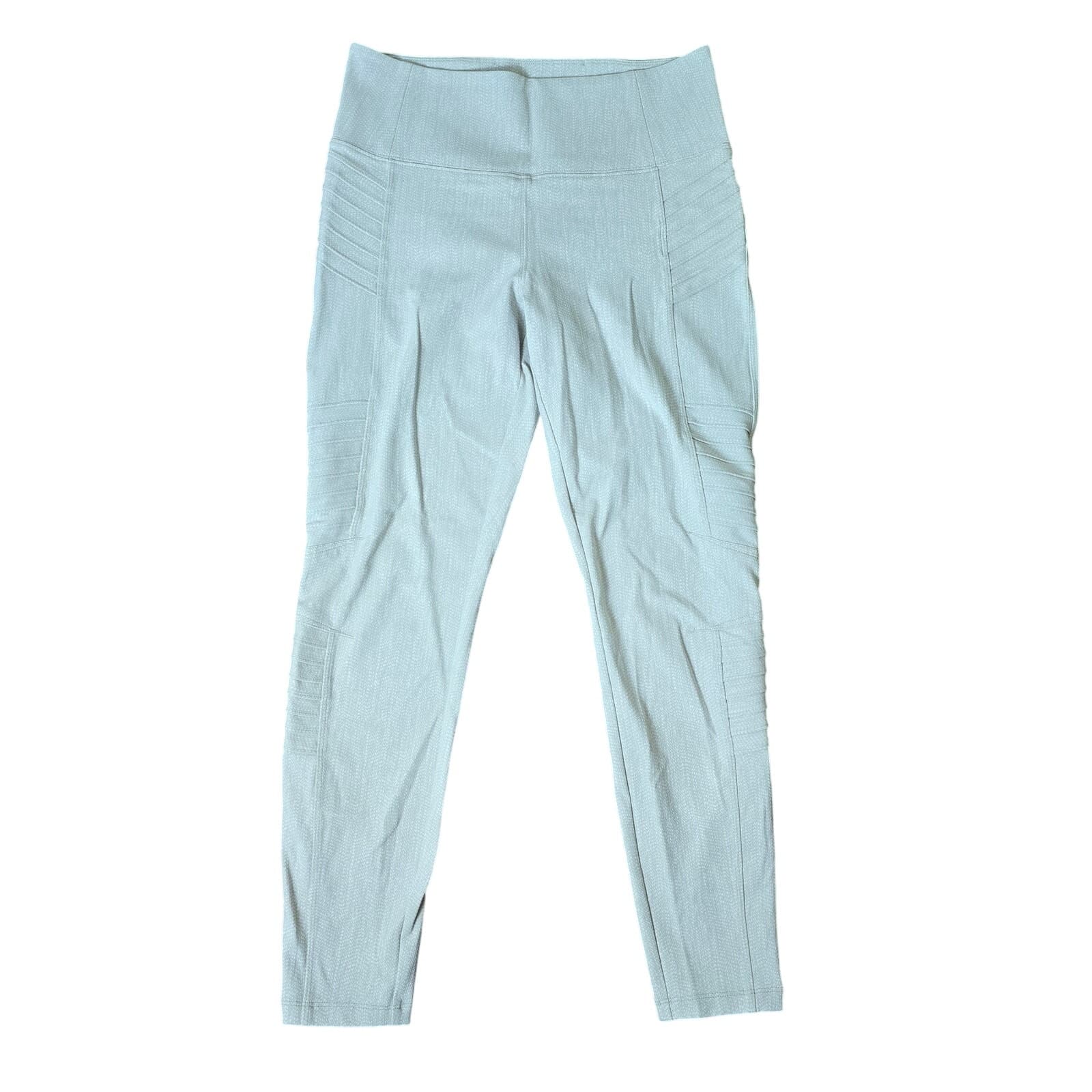 Athleta Delancey Textured Moto Tight - Braiden Cream - Medium - 882716 - Thumbnail 4