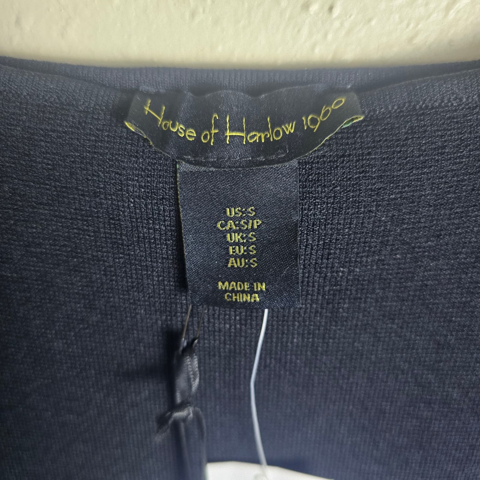 House of Harlow 1960 Black Knee Length Dress Sheer Organza Sleeves - NWT - Small - Thumbnail 9