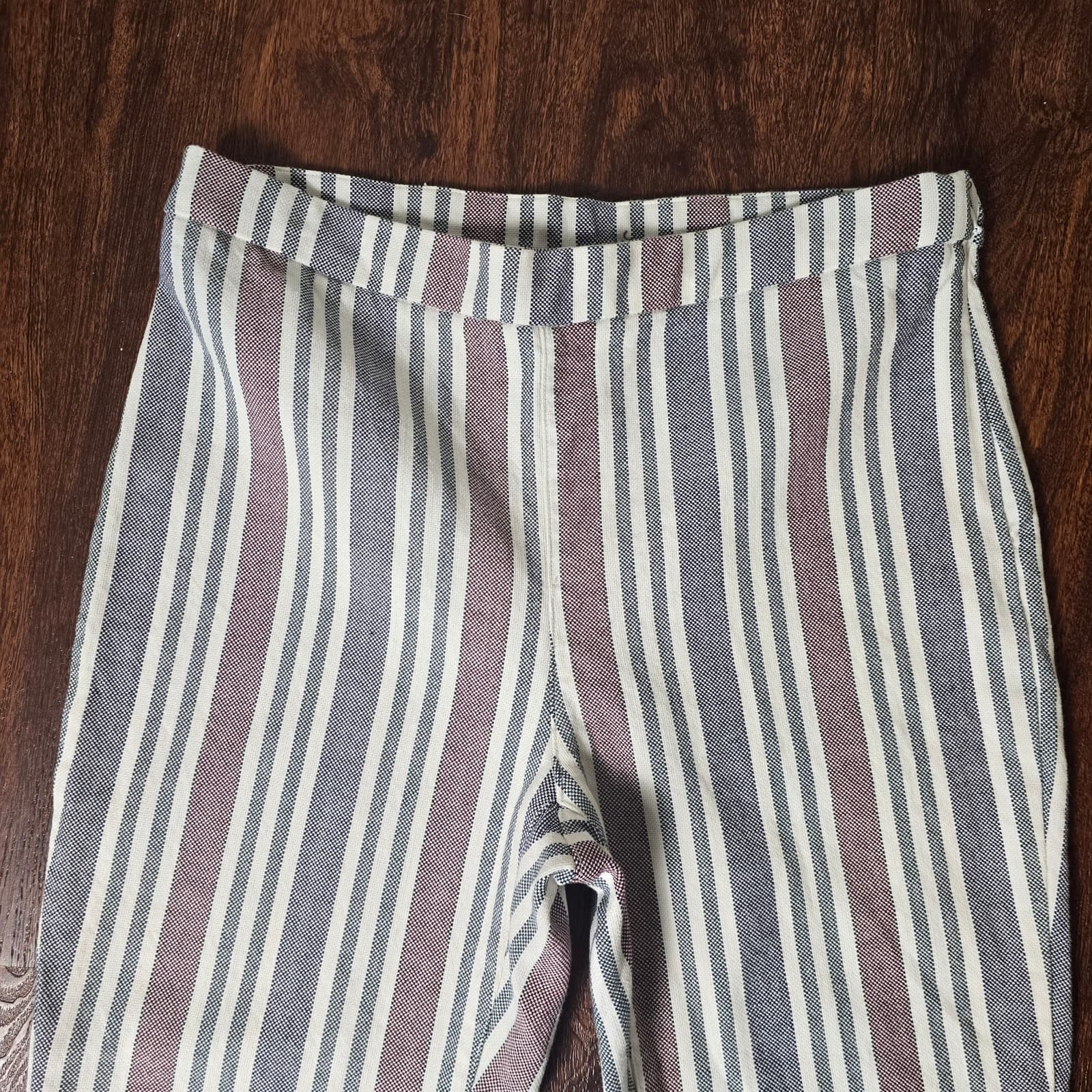 Free People Mod Stripe Linen Blend Cropped Pants - Size 4 - Thumbnail 7