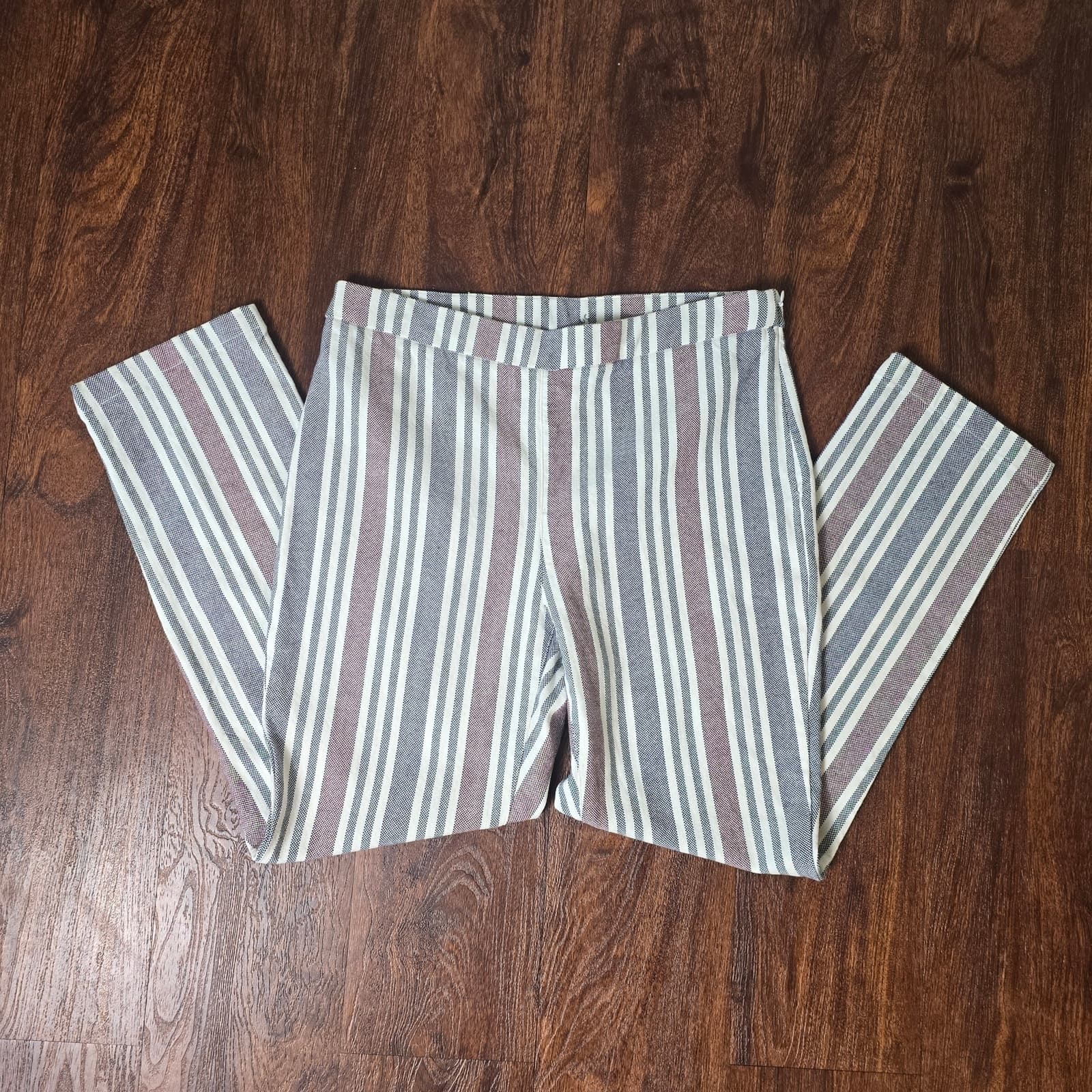 Free People Mod Stripe Linen Blend Cropped Pants - Size 4 - Thumbnail 6