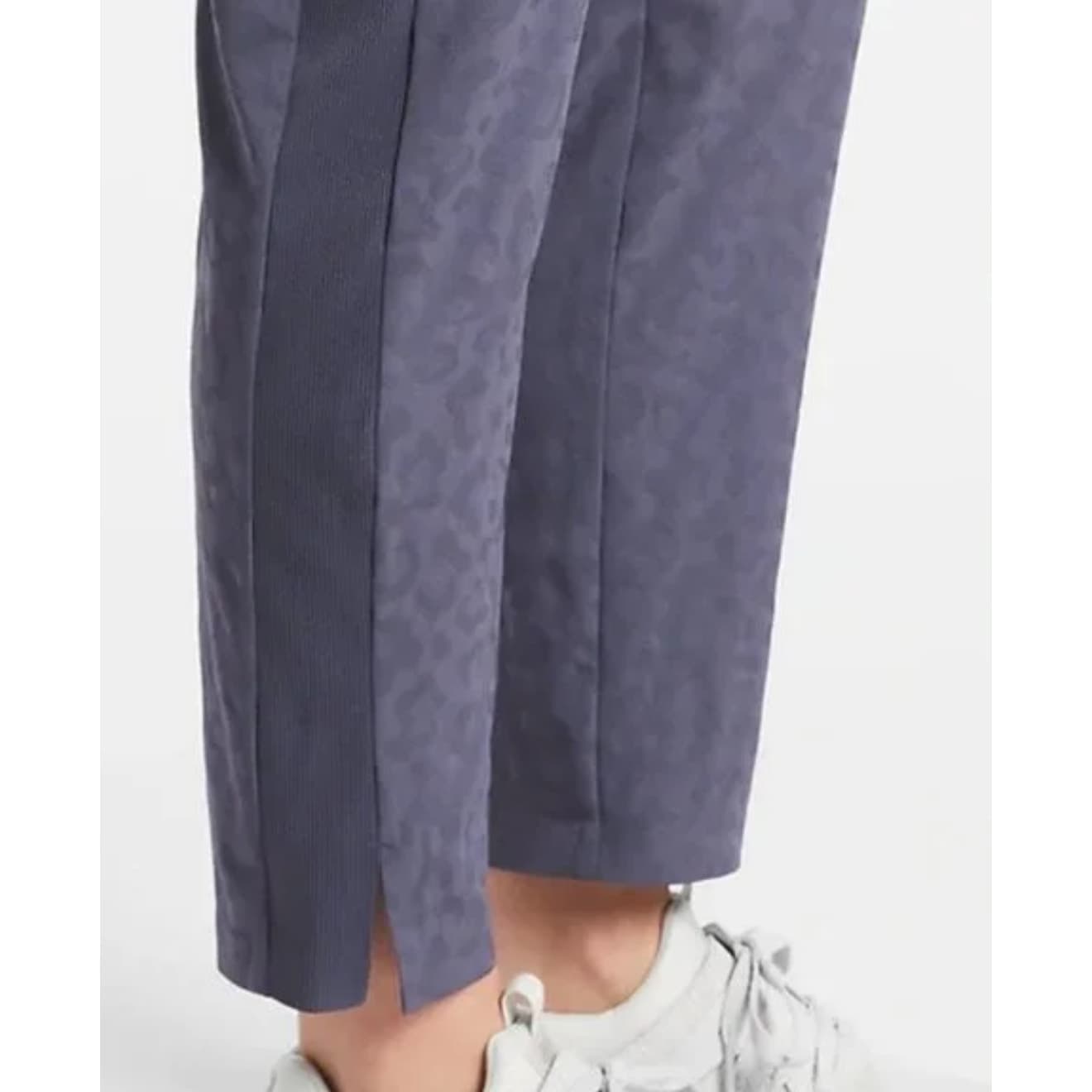 Athleta Brooklyn Textured Ankle Pant - Leopard Midieval Violet - Size 6 - 980401 - Thumbnail 4