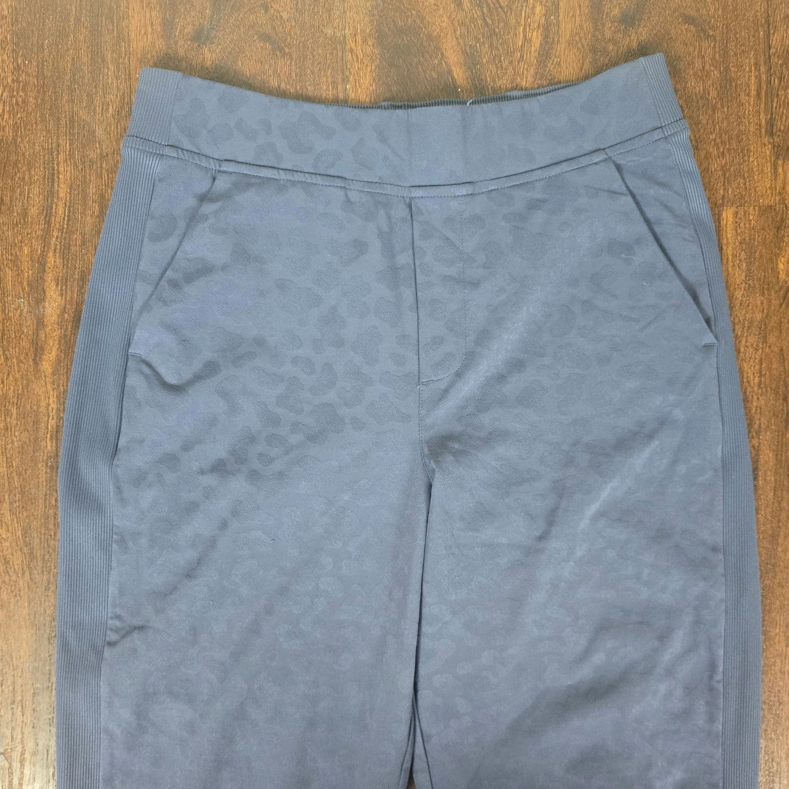 Athleta Brooklyn Textured Ankle Pant - Leopard Midieval Violet - Size 6 - 980401 - Thumbnail 5