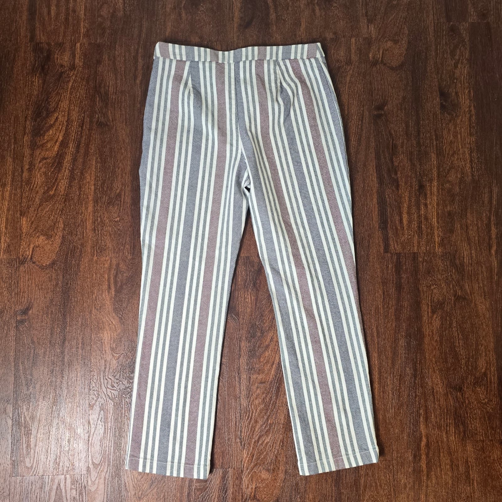 Free People Mod Stripe Linen Blend Cropped Pants - Size 4 - Thumbnail 9