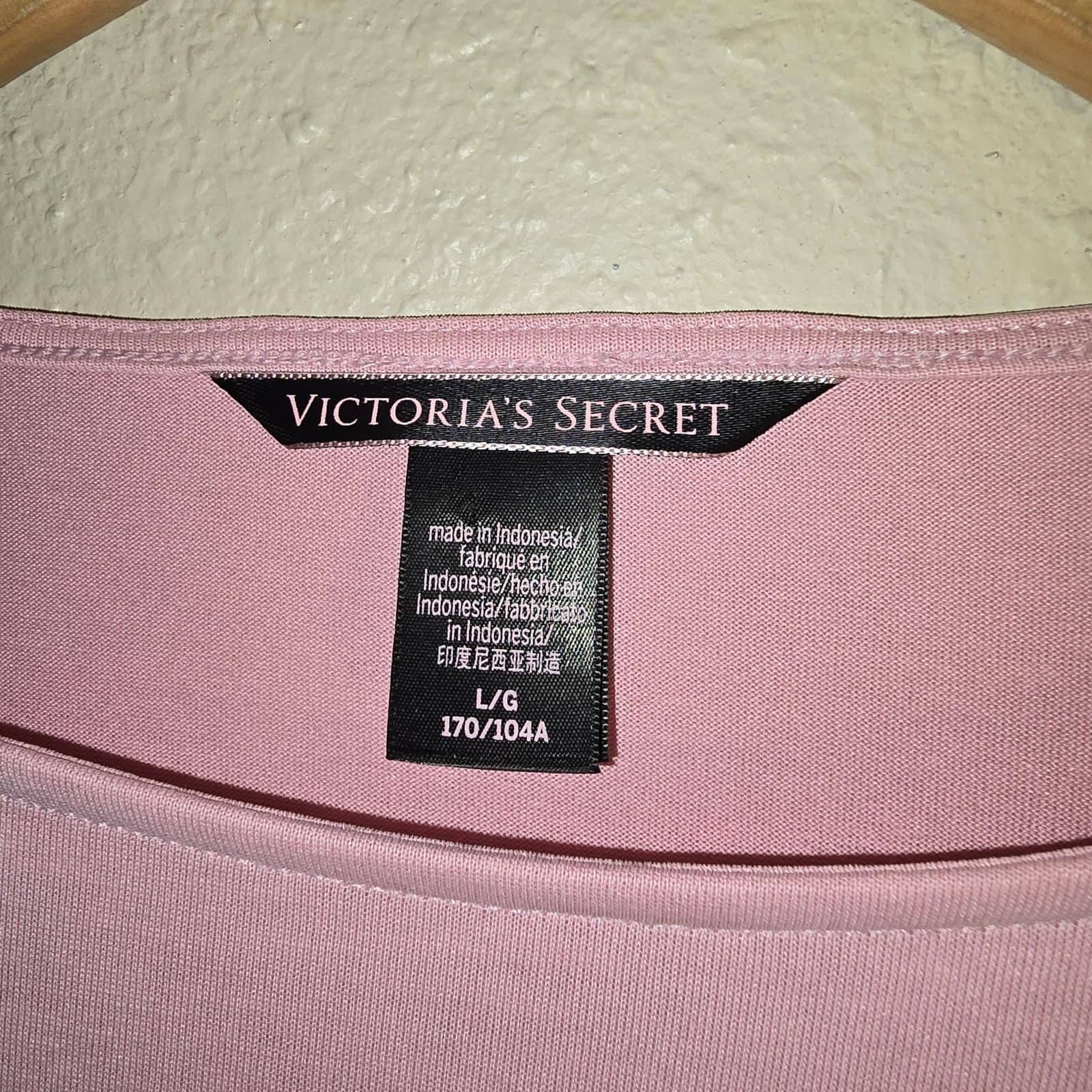 Victoria's Secret Long Sleeve Pink Crop Top with Back Tie - Large - Thumbnail 6