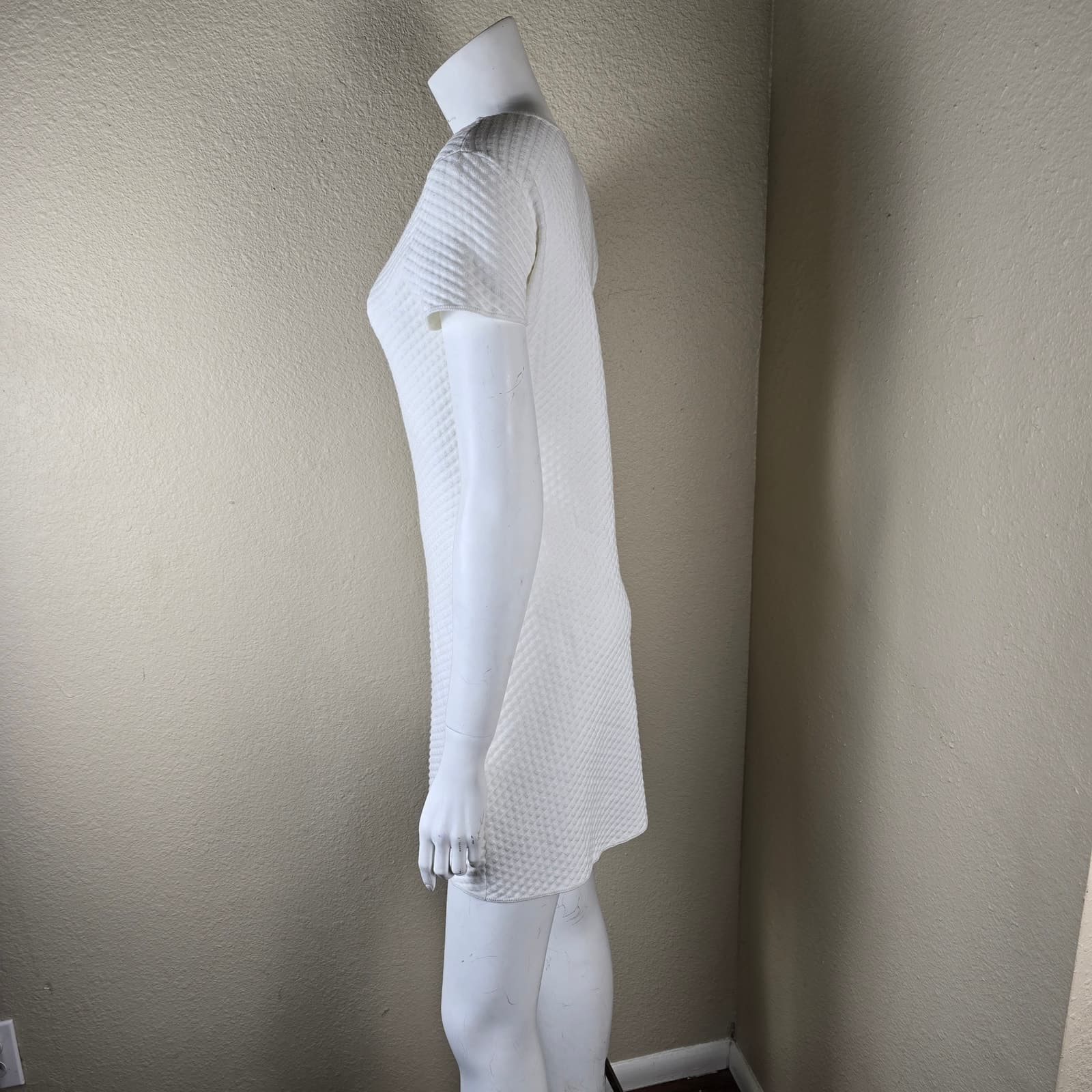 Theory White Branteen O Reverie Stretch Viscose Knit Style # H016706R, M - Thumbnail 4