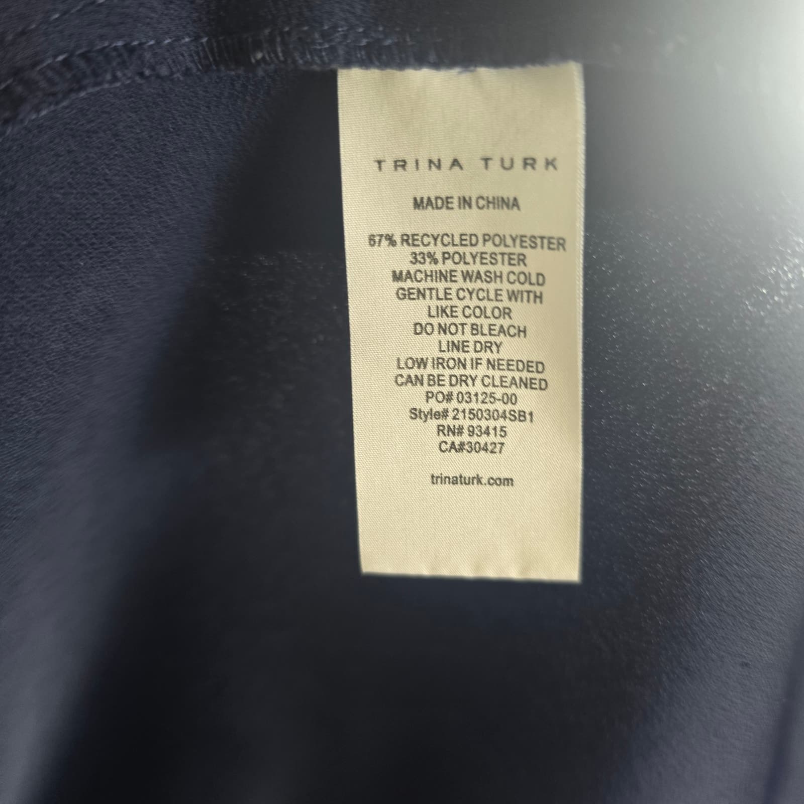 Trina Turk Short Sleeve Shift Mini Dress - Indigo - Medium - NWOT - Thumbnail 8