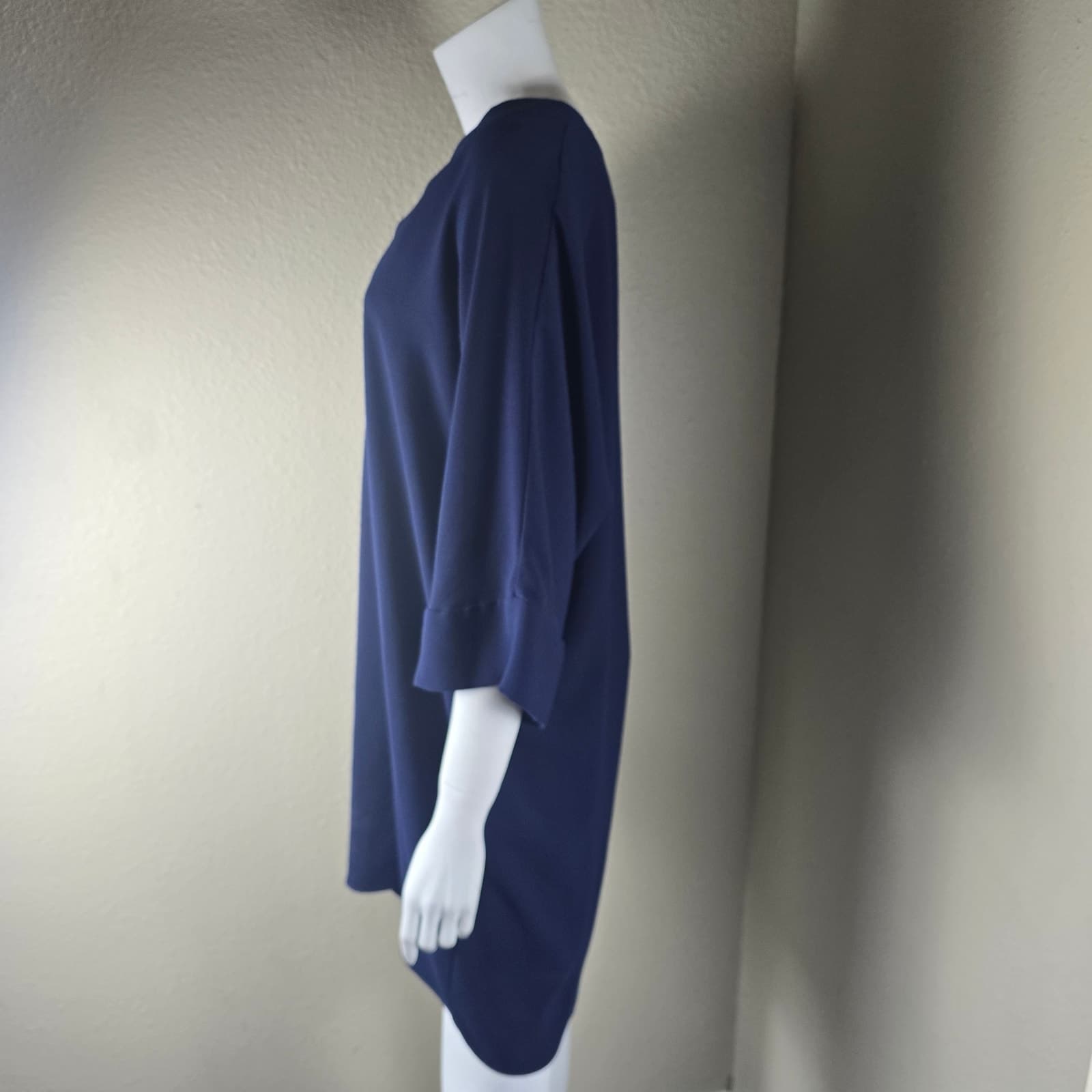 Trina Turk Short Sleeve Shift Mini Dress - Indigo - Medium - NWOT - Thumbnail 5