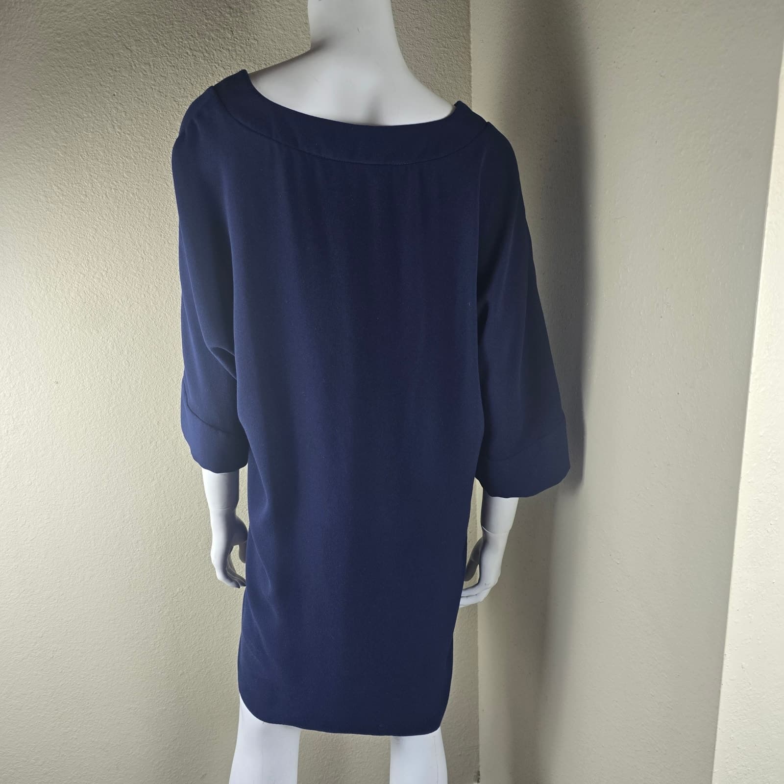 Trina Turk Short Sleeve Shift Mini Dress - Indigo - Medium - NWOT - Thumbnail 6